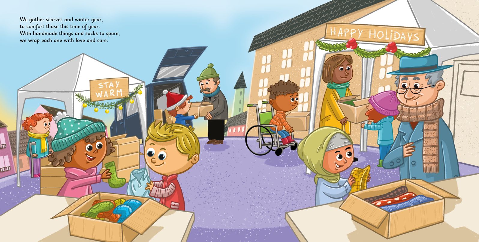 What If We Were All Merry!: A Cheerful Story about Giving, Empathy, and Celebrating Winter Holidays Together