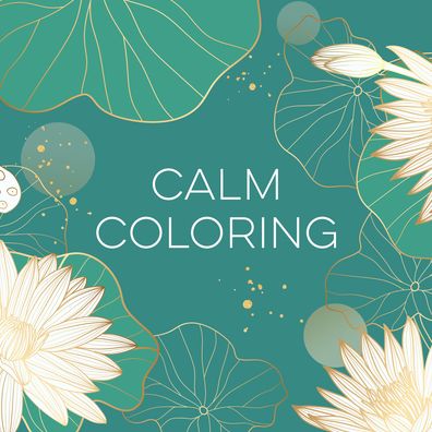 Keepsake Coloring Calm Lily Pads