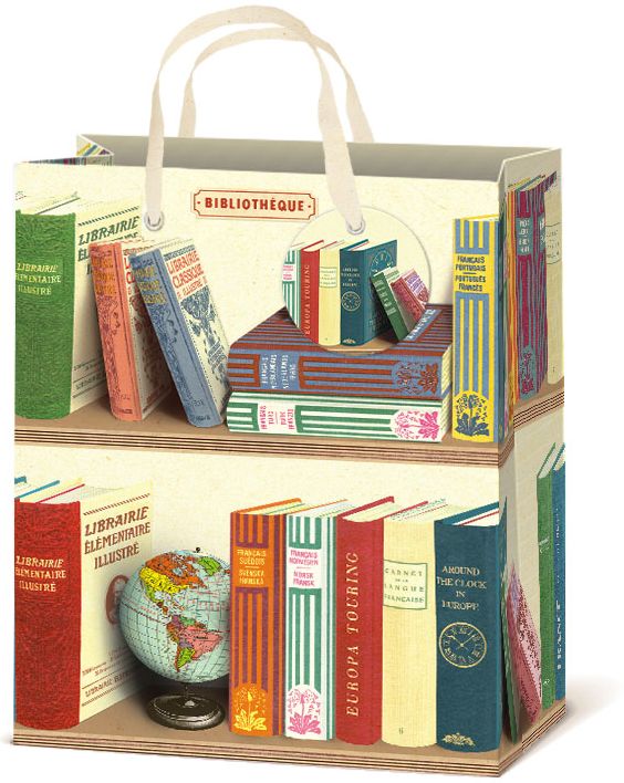 Library Books Medium Gift Bag