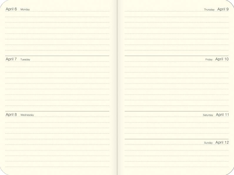 2026 Cavallini Birds Weekly Planner