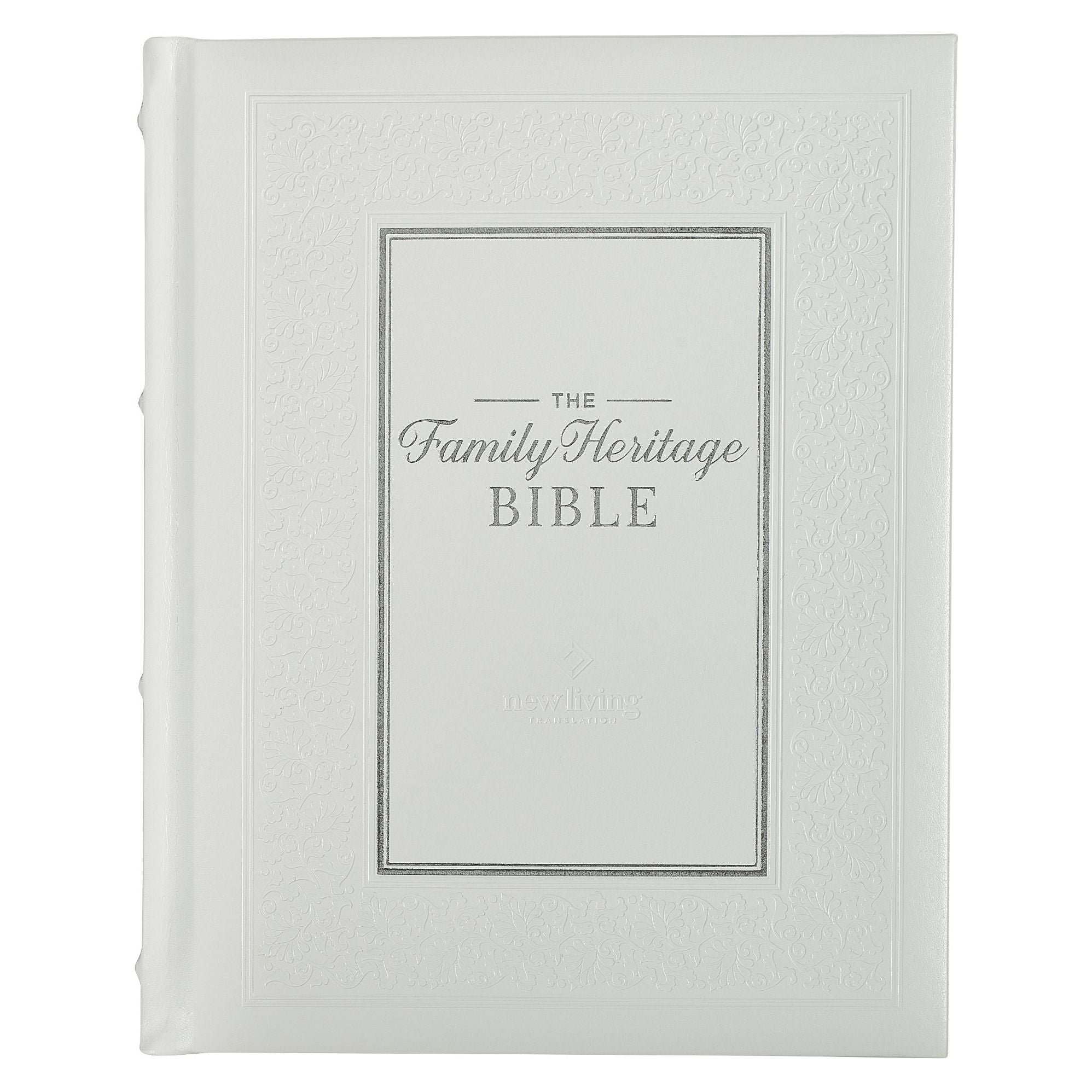 NLT, The Family Heritage Bible (Hardcover, White)