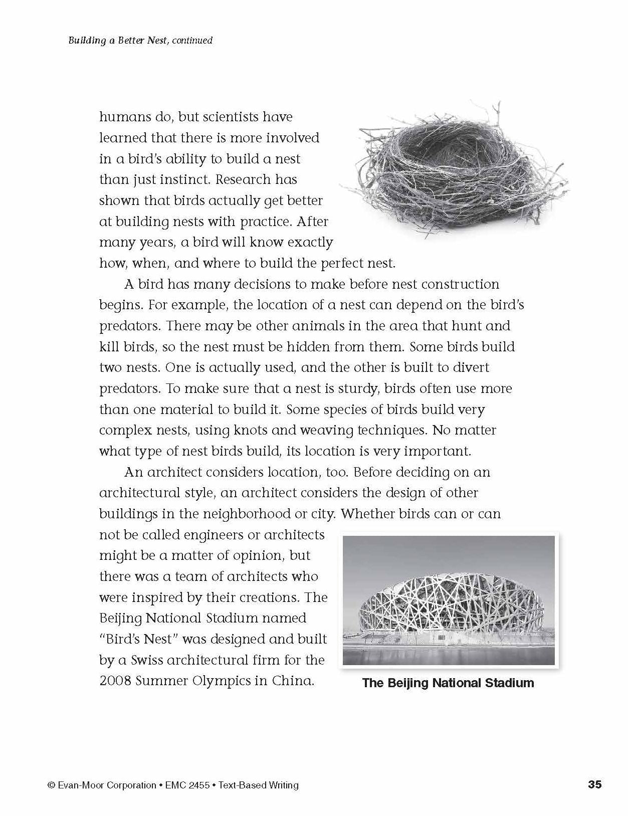 Text Based Writing, Grade 5