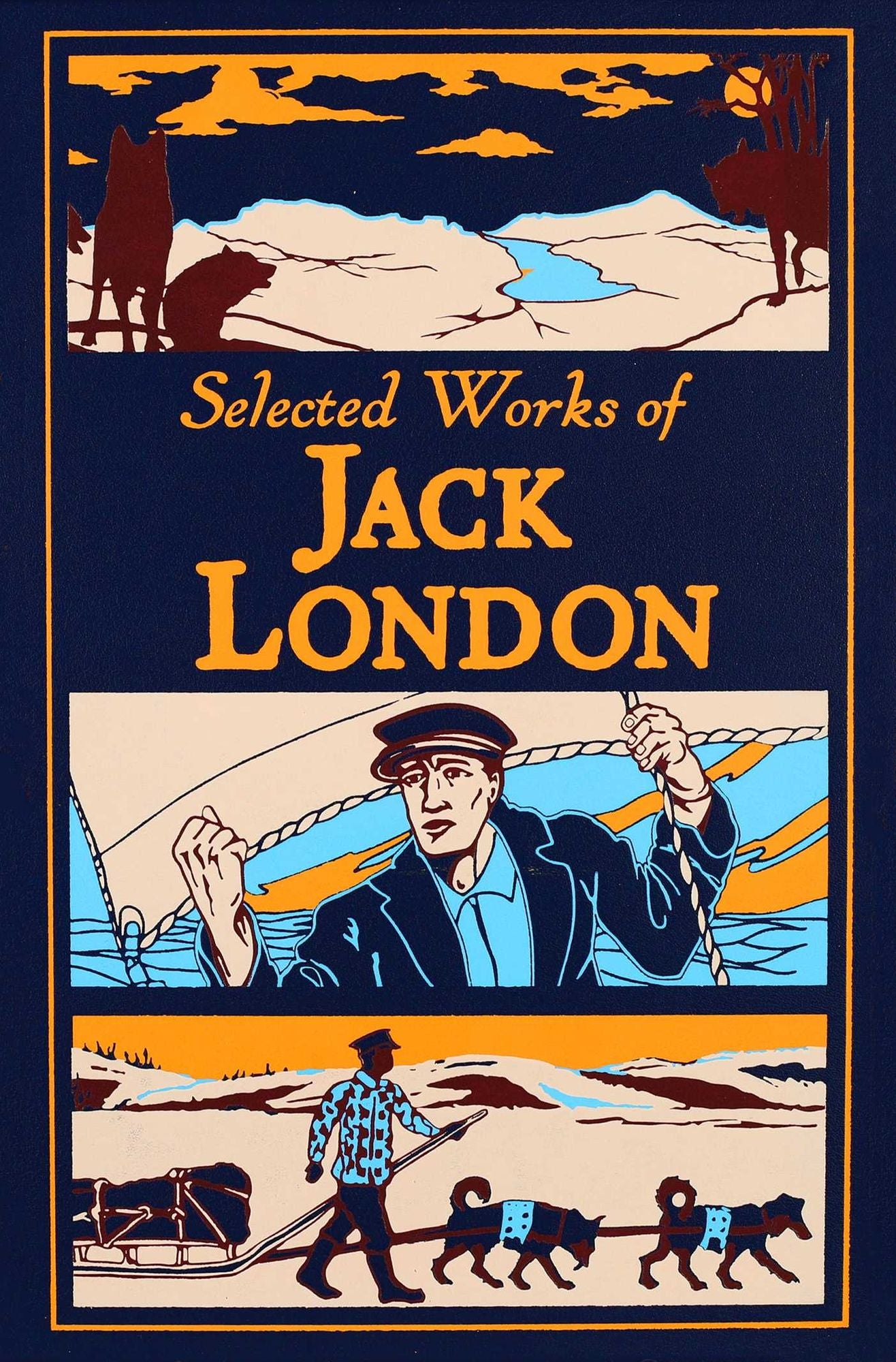 Selected Works of Jack London (Deluxe Leatherbound Edition)