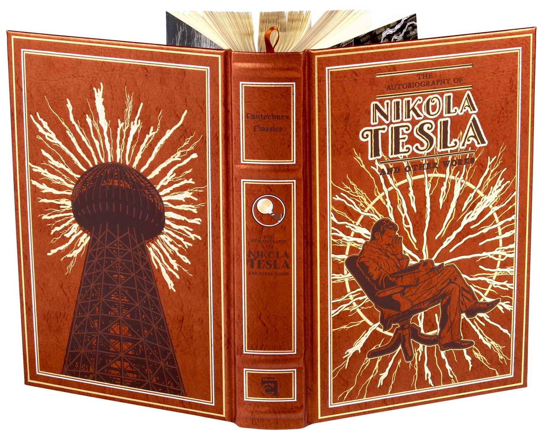 The Autobiography of Nikola Tesla and Other Works (Deluxe Leatherbound Edition)