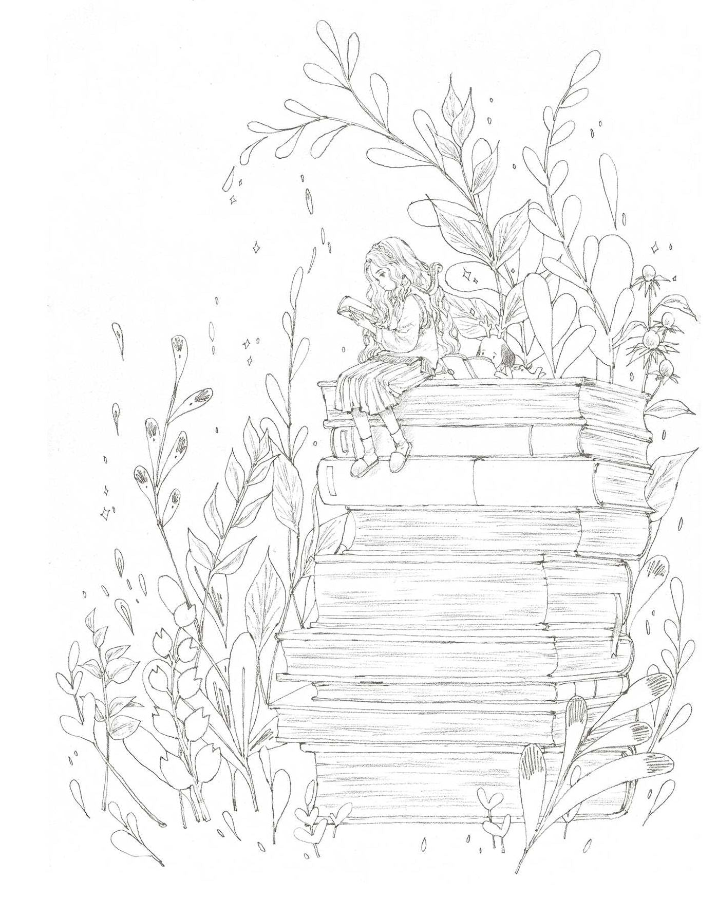 The Forest Girl's Coloring Book: Enchanting Coloring Pages of Nature, Animals, and Cozy Scenes for Relaxation and Stress Relief