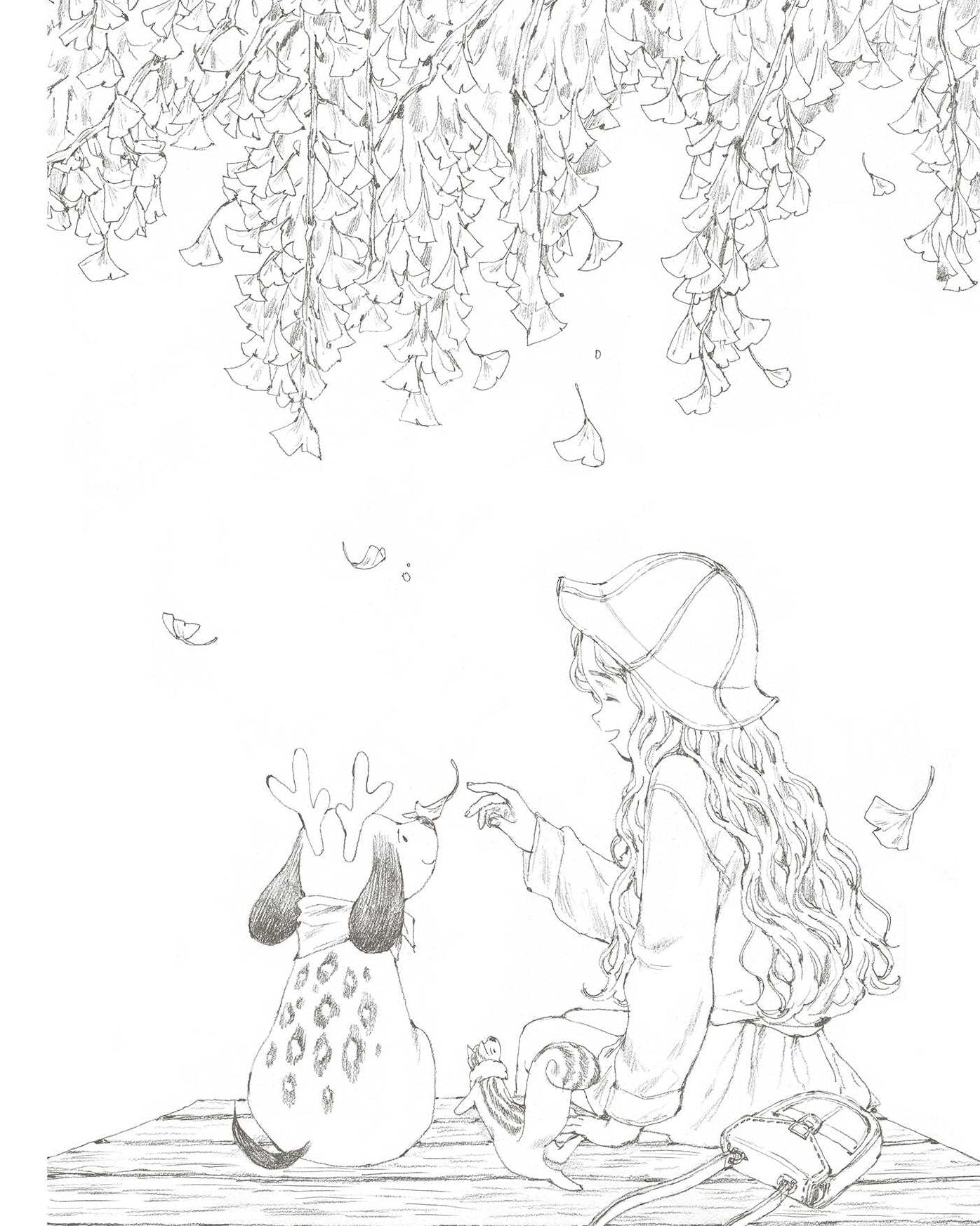 The Forest Girl's Coloring Book: Enchanting Coloring Pages of Nature, Animals, and Cozy Scenes for Relaxation and Stress Relief