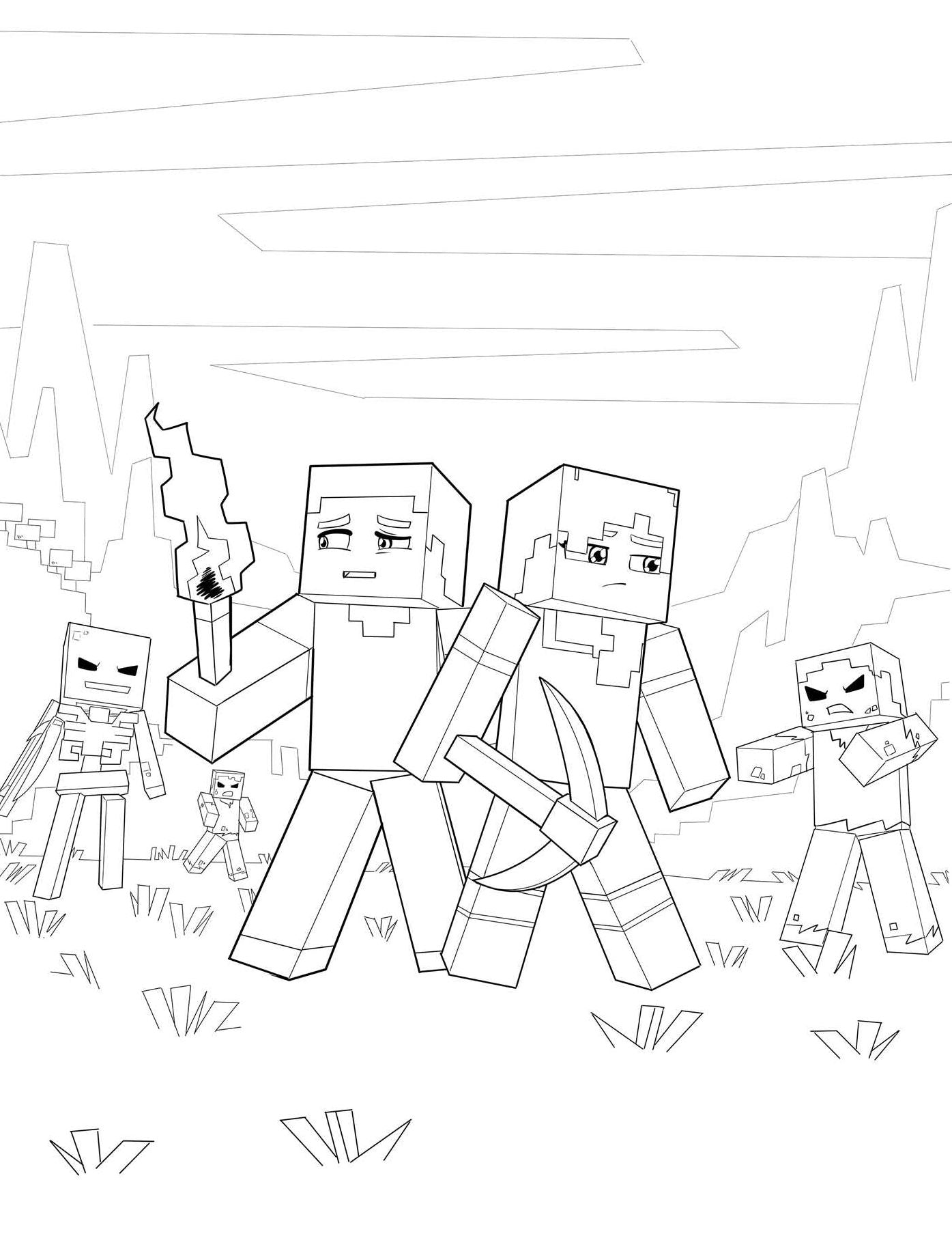 The Official Minecraft Coloring Adventures Book: Create, Explore, Color!: For Young Artists and Kids 5-10