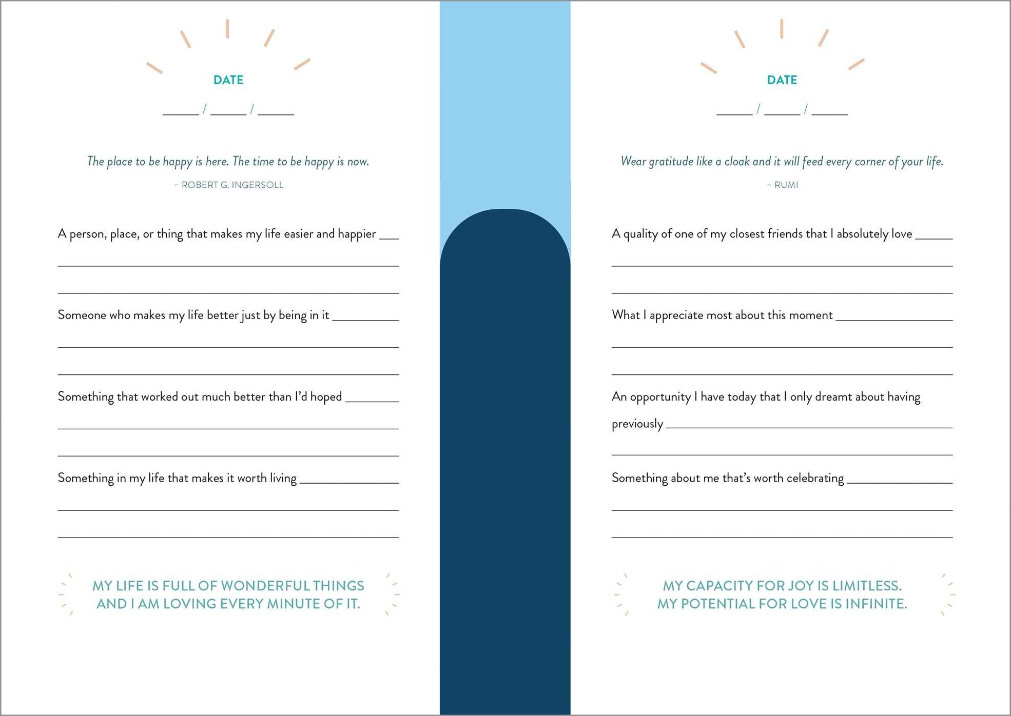 The 5-Minute Gratitude Journal: Give Thanks, Practice Positivity, Find Joy