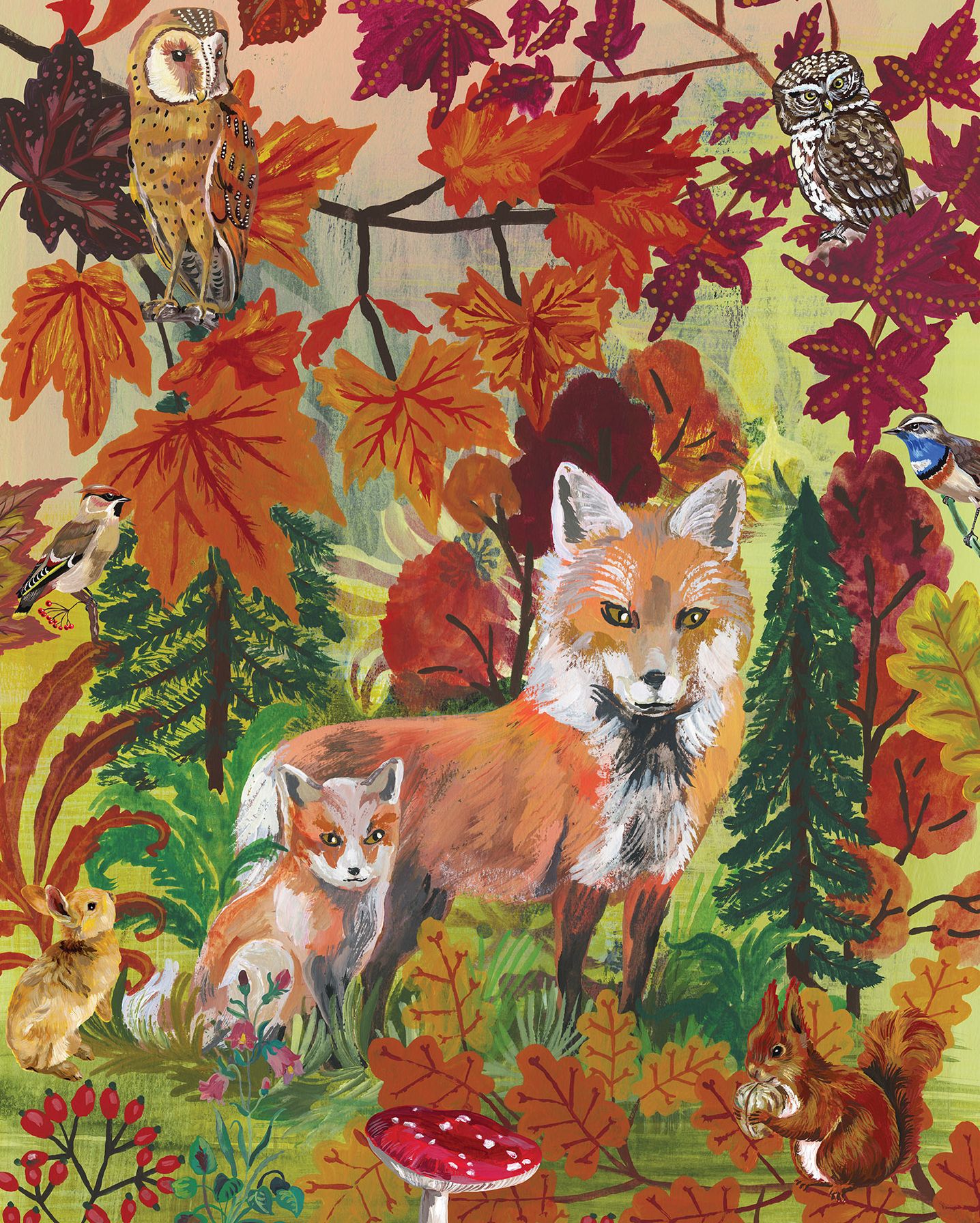 Nathalie Lété: Fall Foxes 1,000-Piece Puzzle