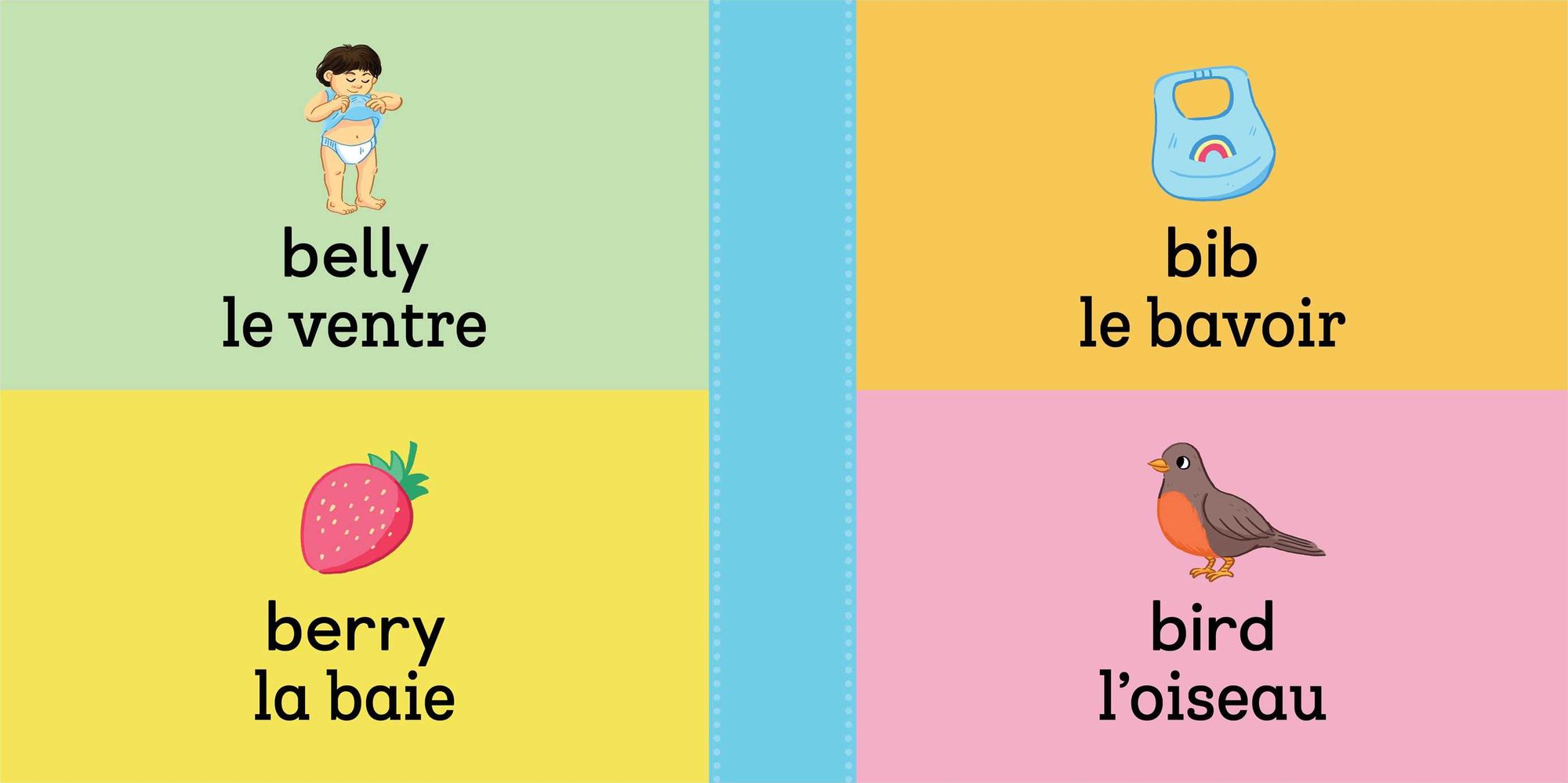 100 First Words for Toddlers: English-French Bilingual: A French Book for Kids