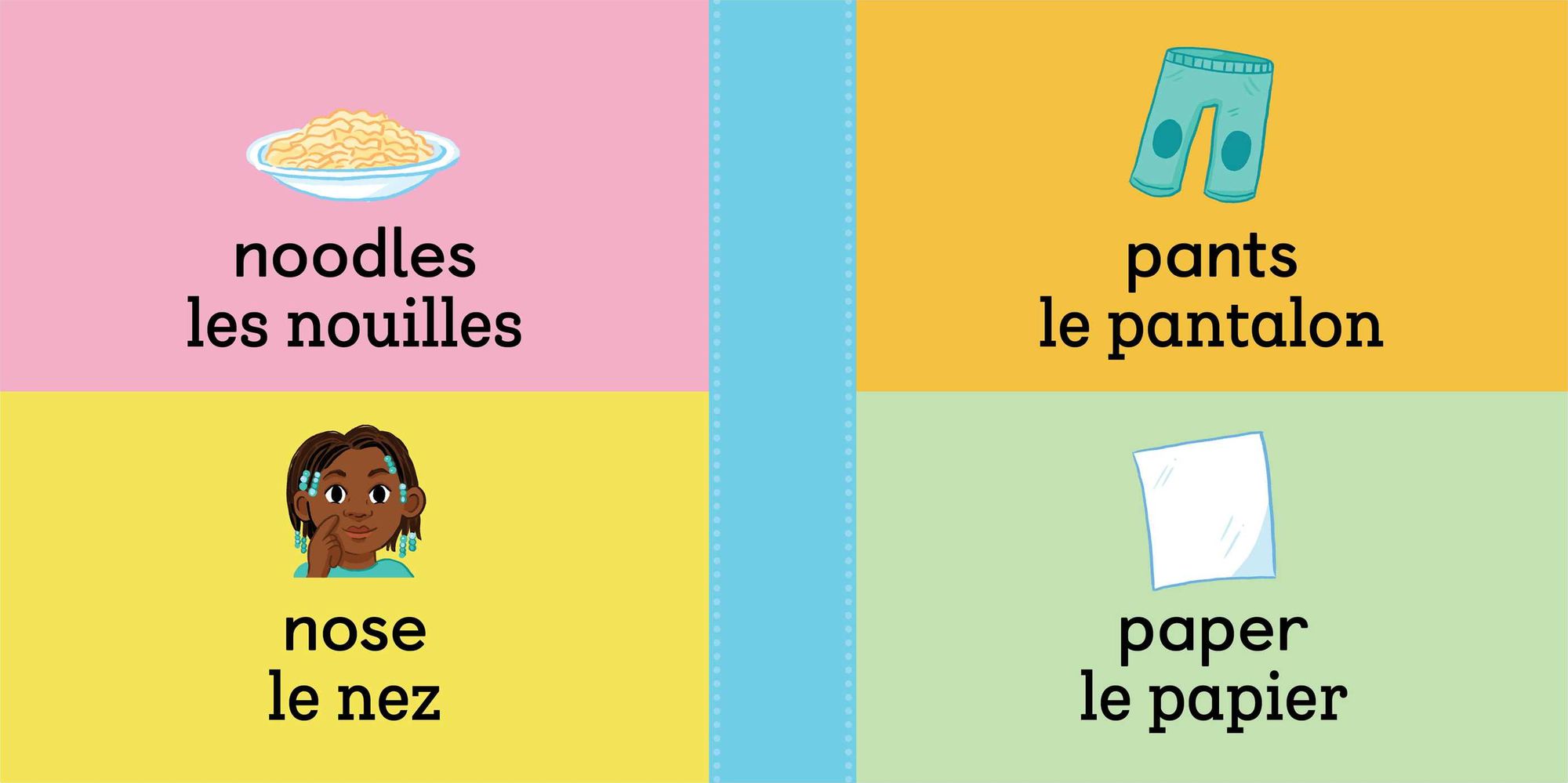 100 First Words for Toddlers: English-French Bilingual: A French Book for Kids
