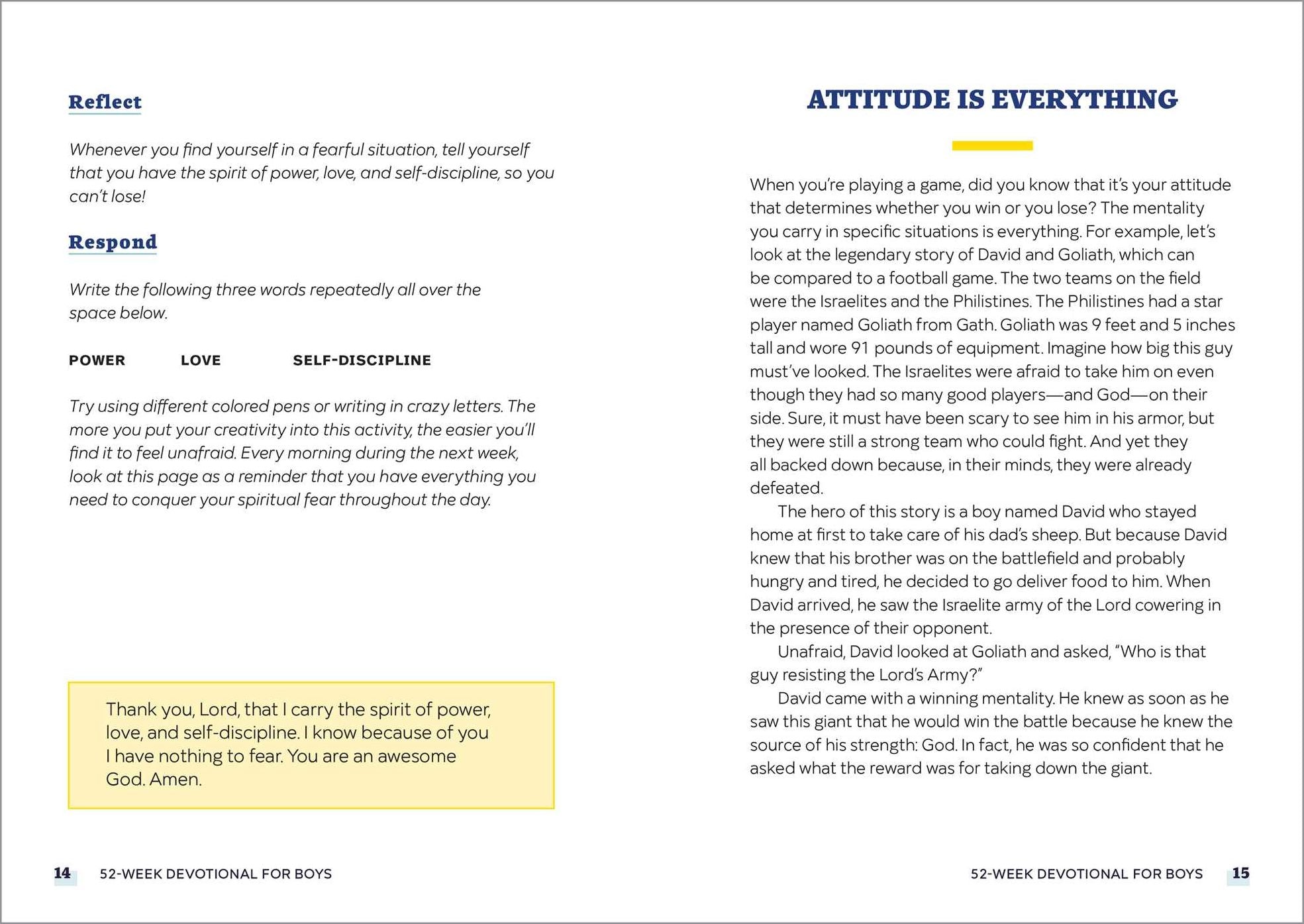 52-Week Devotional for Boys: Prayers for Growth and Inspiration