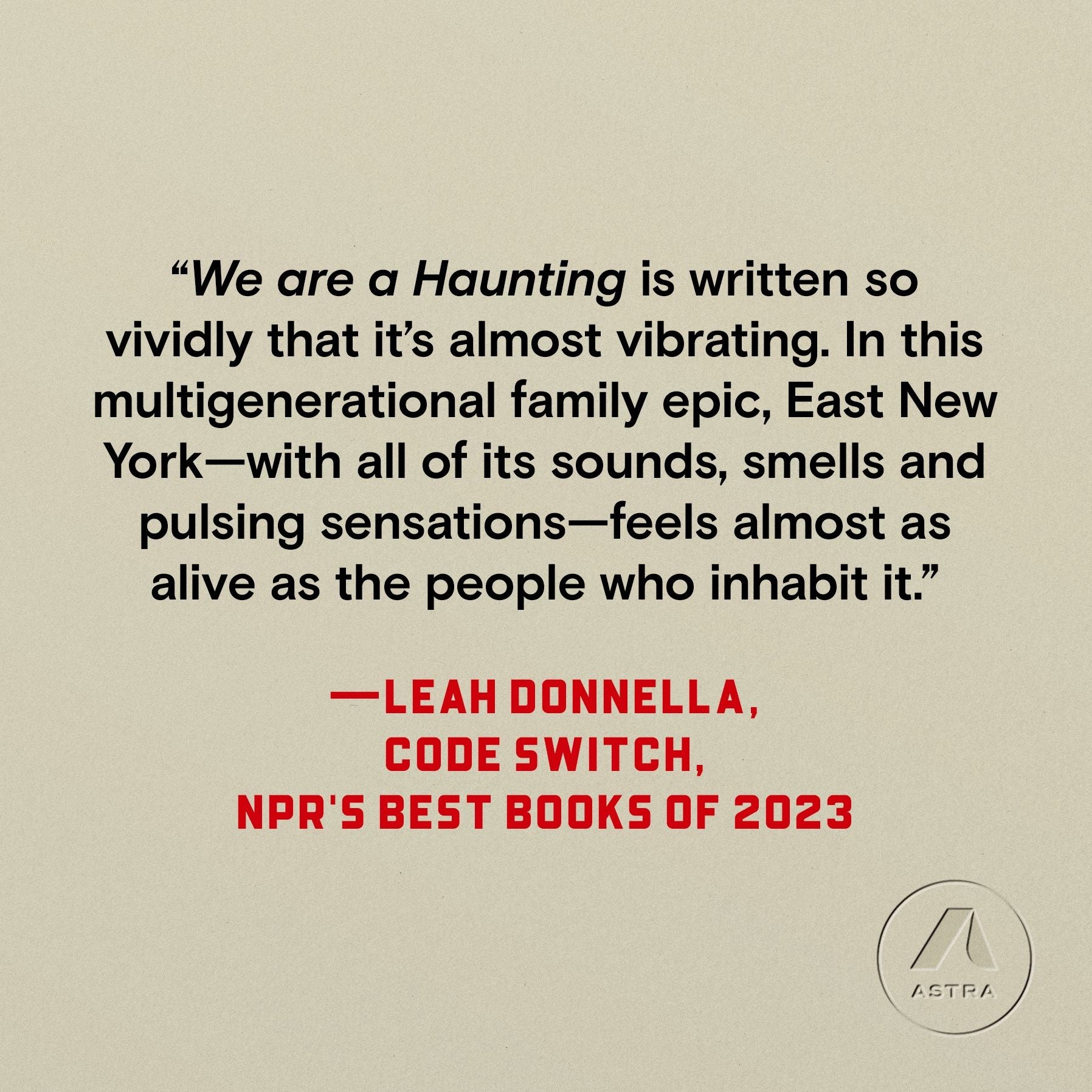 We Are a Haunting: A Novel