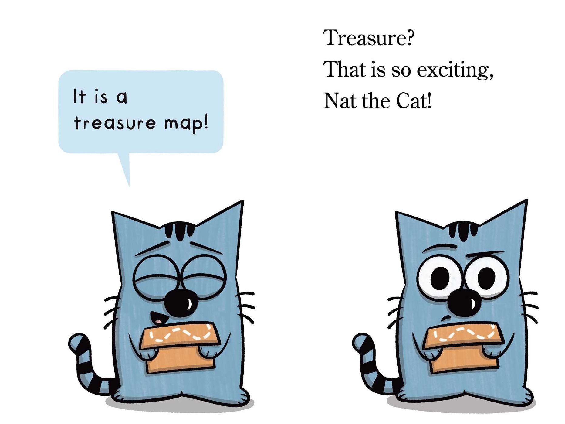 Nat the Cat Finds a Map: Ready-to-Read Pre-Level 1