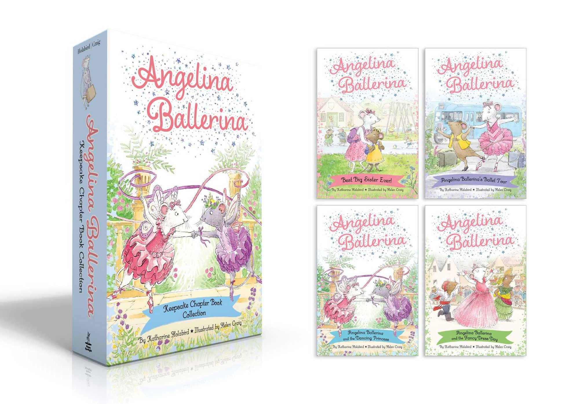 Angelina Ballerina Keepsake Chapter Book Collection (Boxed Set): Best Big Sister Ever!; Angelina Ballerina's Ballet Tour; Angelina Ballerina and the Dancing Princess; Angelina Ballerina and the Fancy Dress Day
