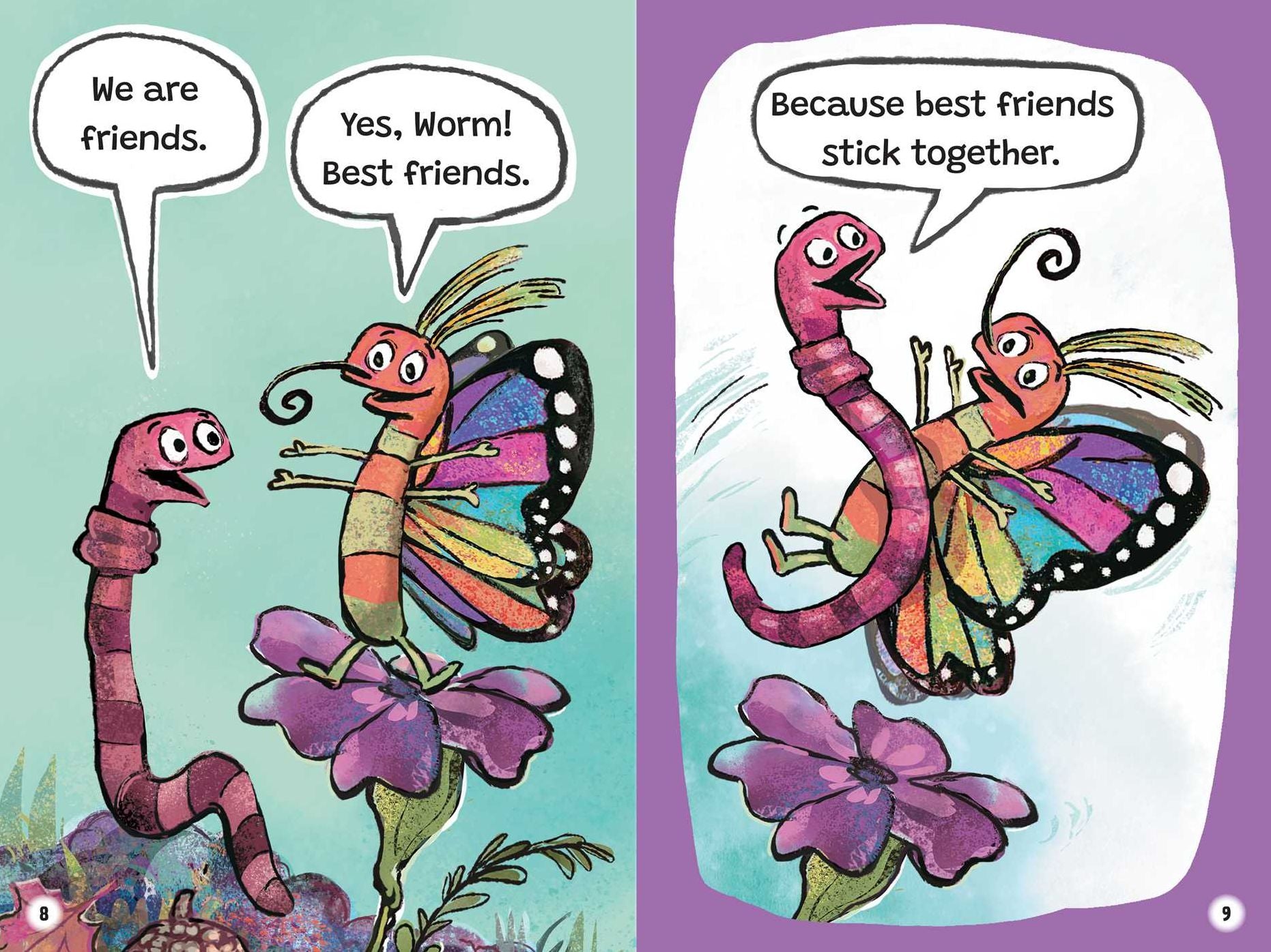 Worm and Butterfly Are Friends Always: Ready-to-Read Graphics Level 1