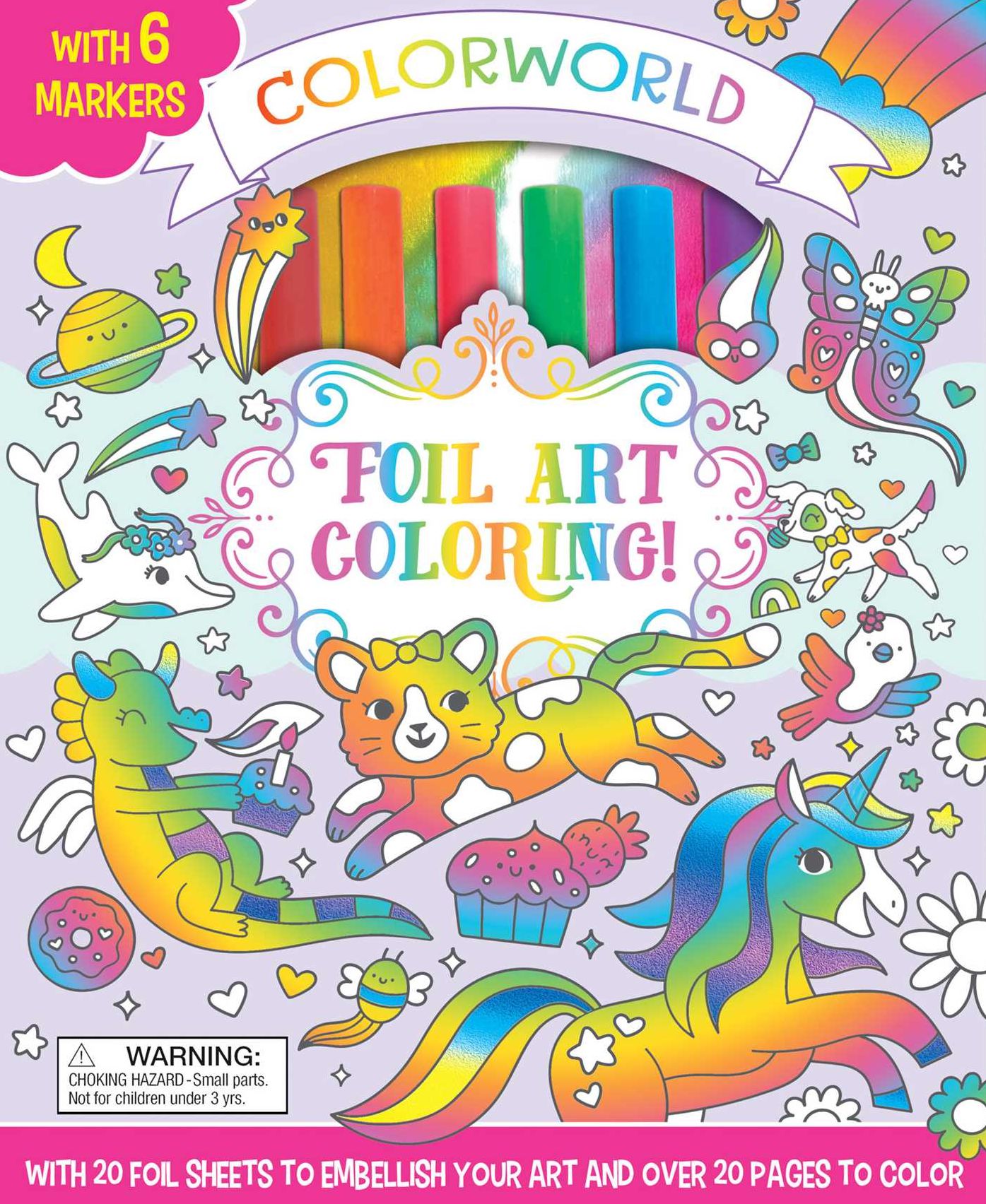 ColorWorld: Foil Art Coloring!: With 20 Foil Sheets to Embellish Your Art and Over 20 Pages to Color