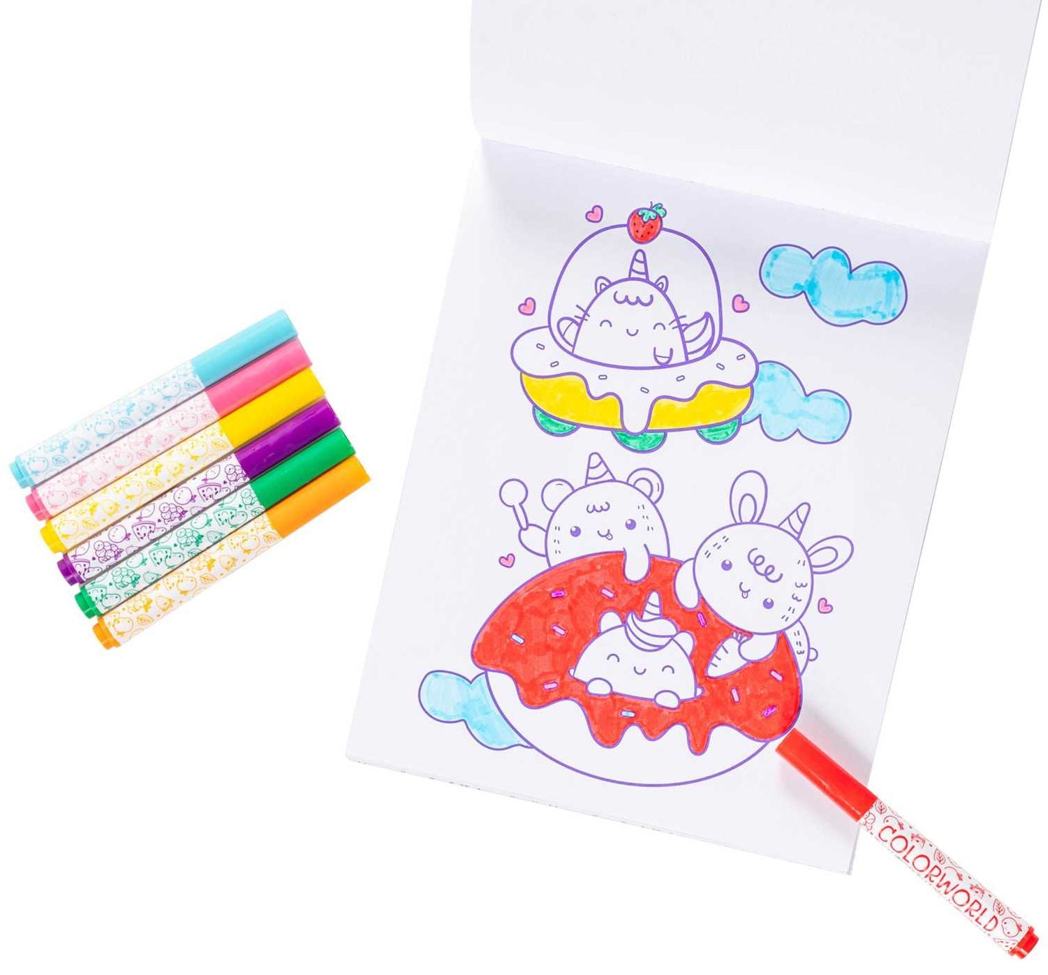 ColorWorld: Sweet Scents: With 35+ Customizable Stickers and Over 30 Pages to Color!