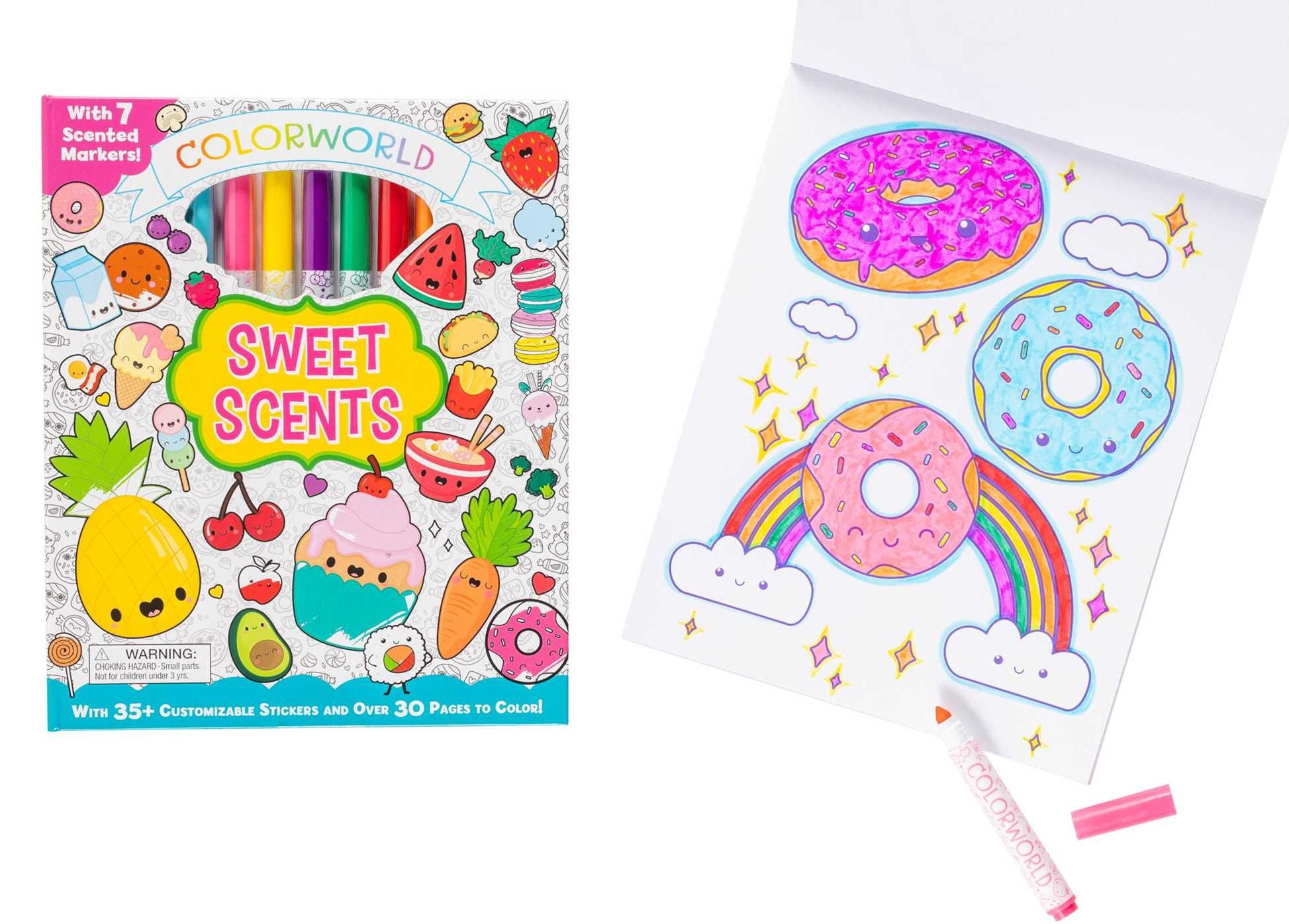 ColorWorld: Sweet Scents: With 35+ Customizable Stickers and Over 30 Pages to Color!