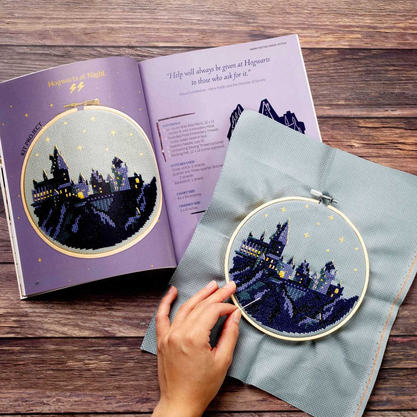 Harry Potter Cross-Stitch - Craft Kit - Craft Gift for Harry Potter Fans - Officially Licensed