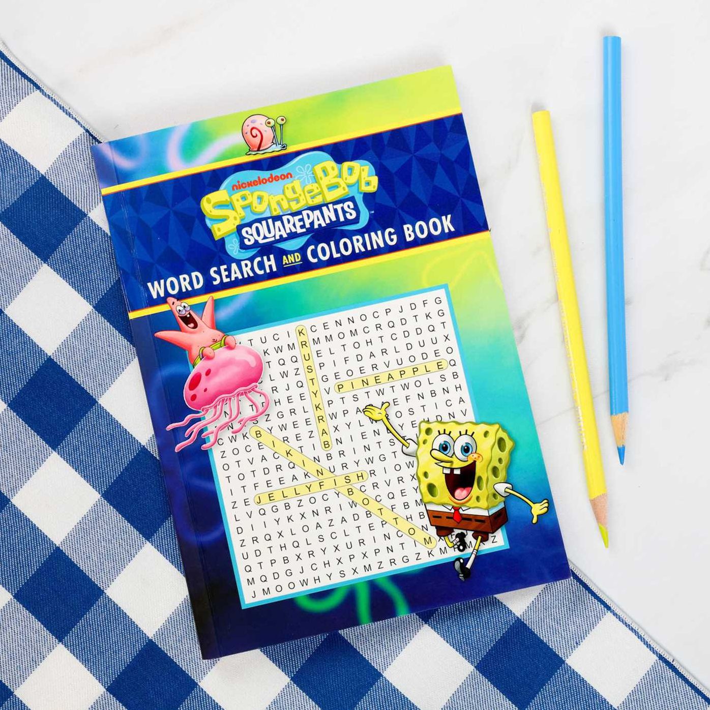 SpongeBob SquarePants Word Search and Coloring Book