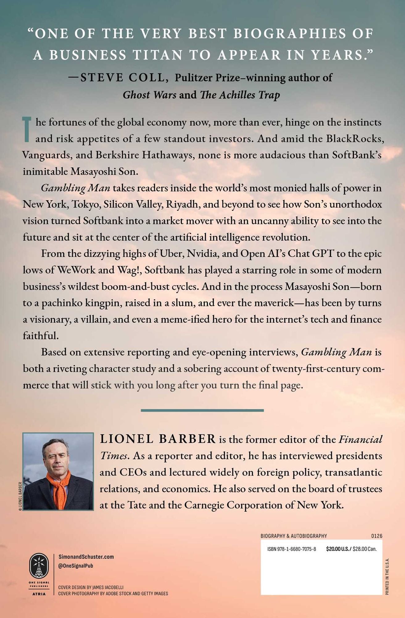 Gambling Man: The Secret Story of the World's Greatest Disruptor, Masayoshi Son