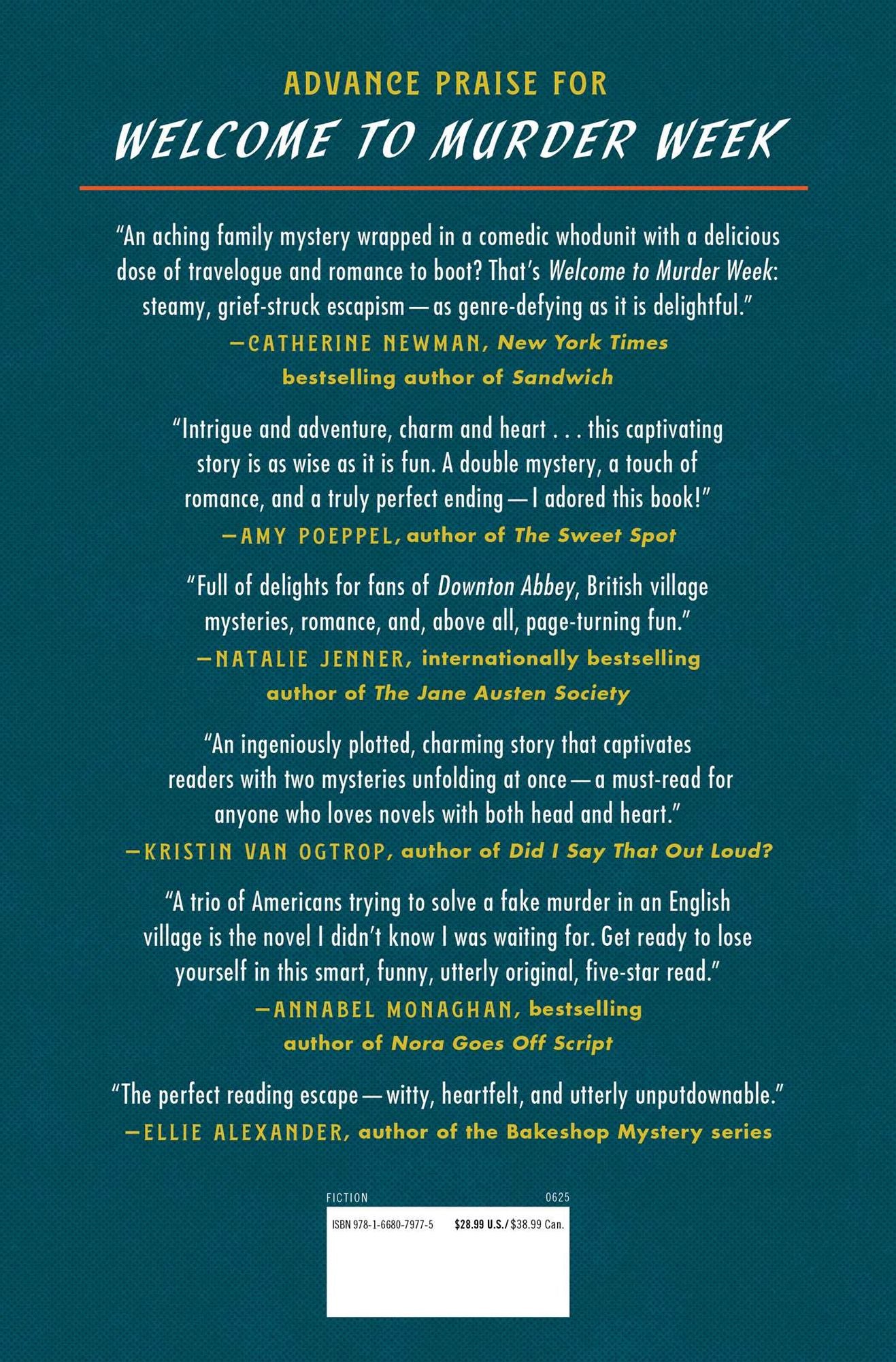 Welcome to Murder Week: A Novel