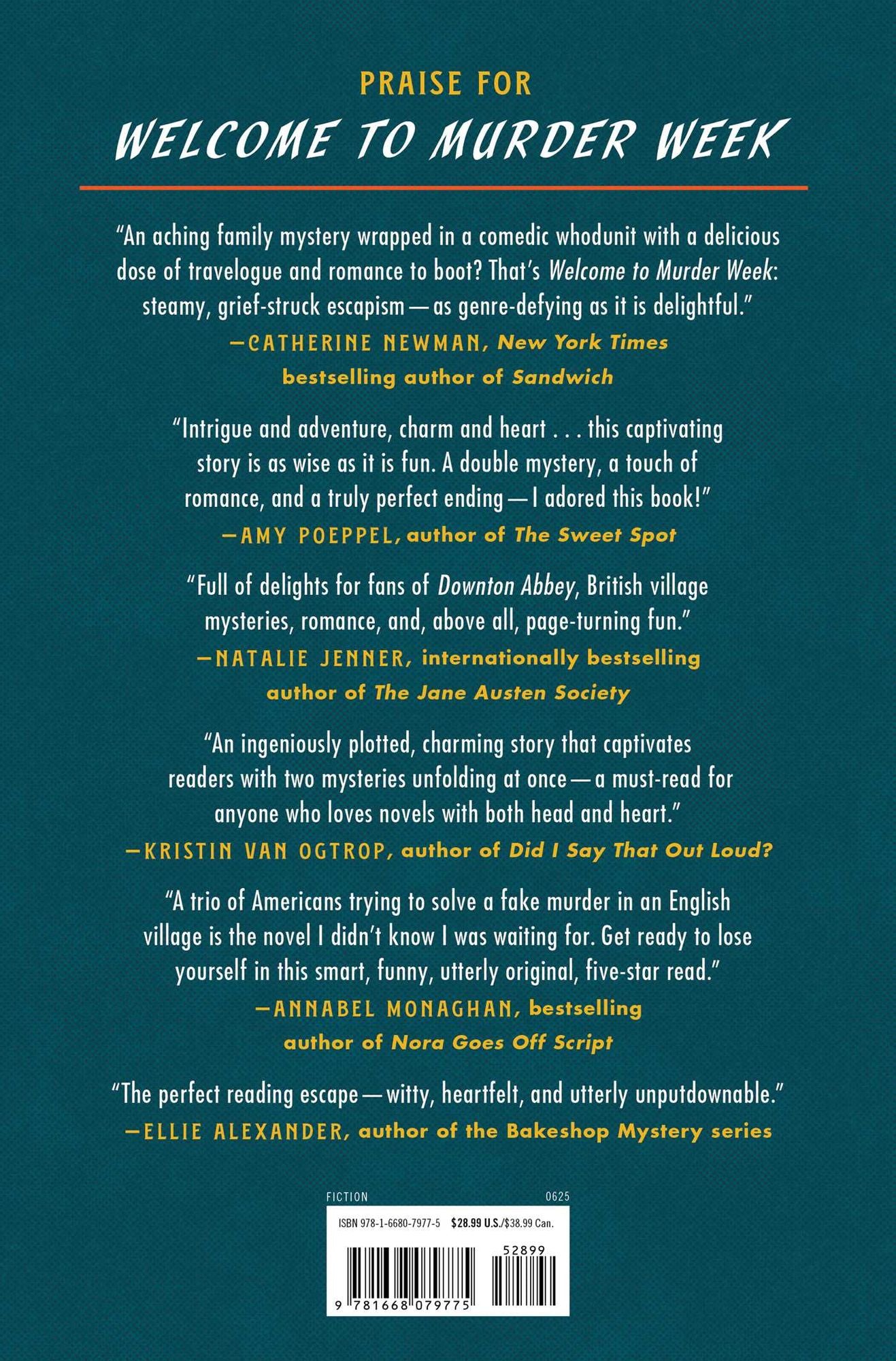 Welcome to Murder Week: A Novel