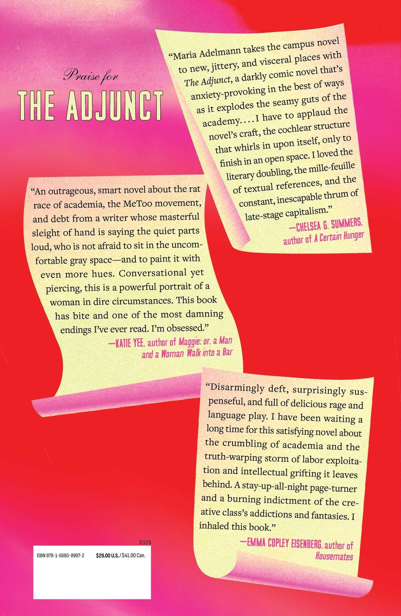 The Adjunct: A Novel
