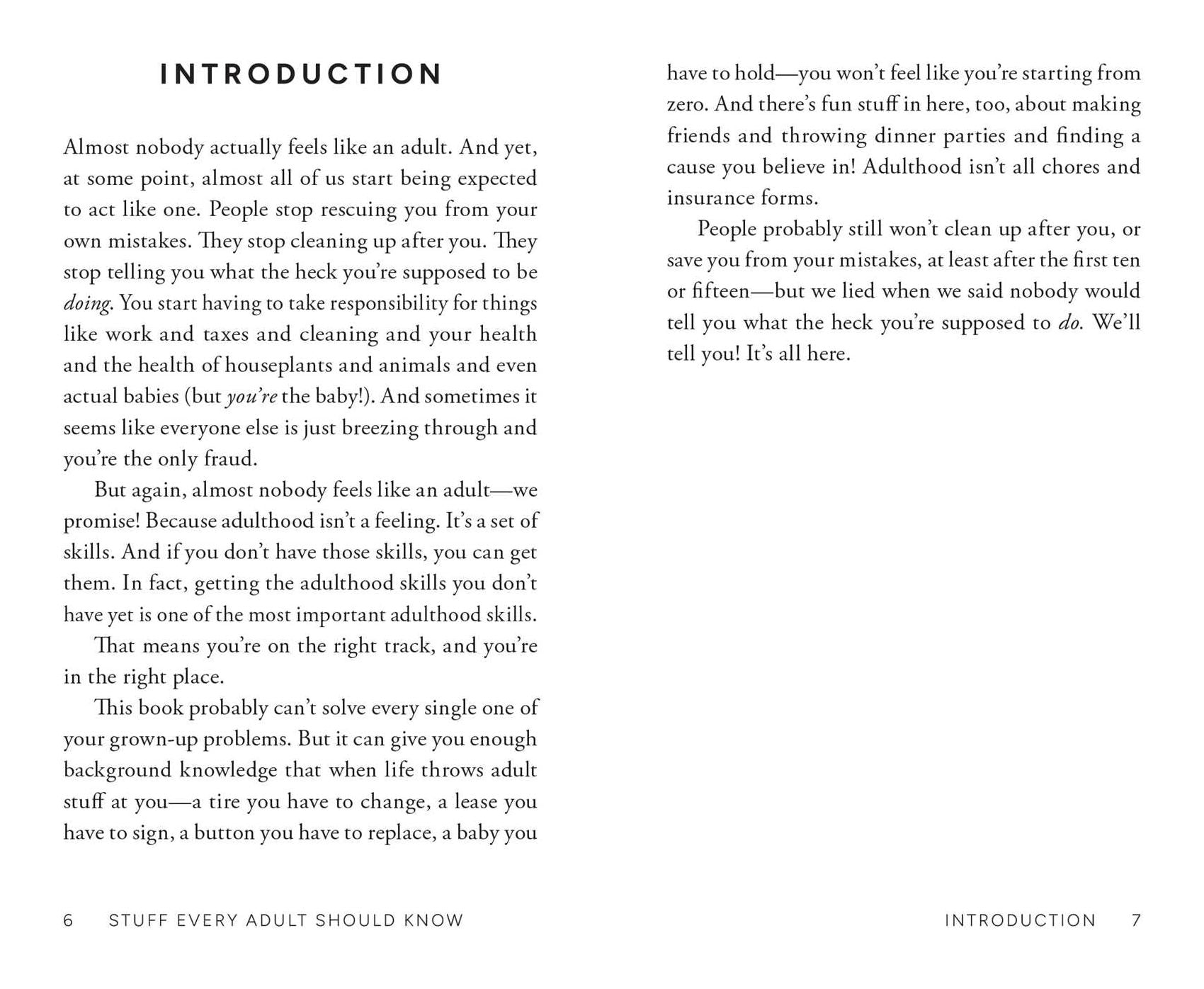 Stuff Every Adult Should Know: A Pocket-Sized Guide to Grown-Up Know-How, from Taxes to Small Talk