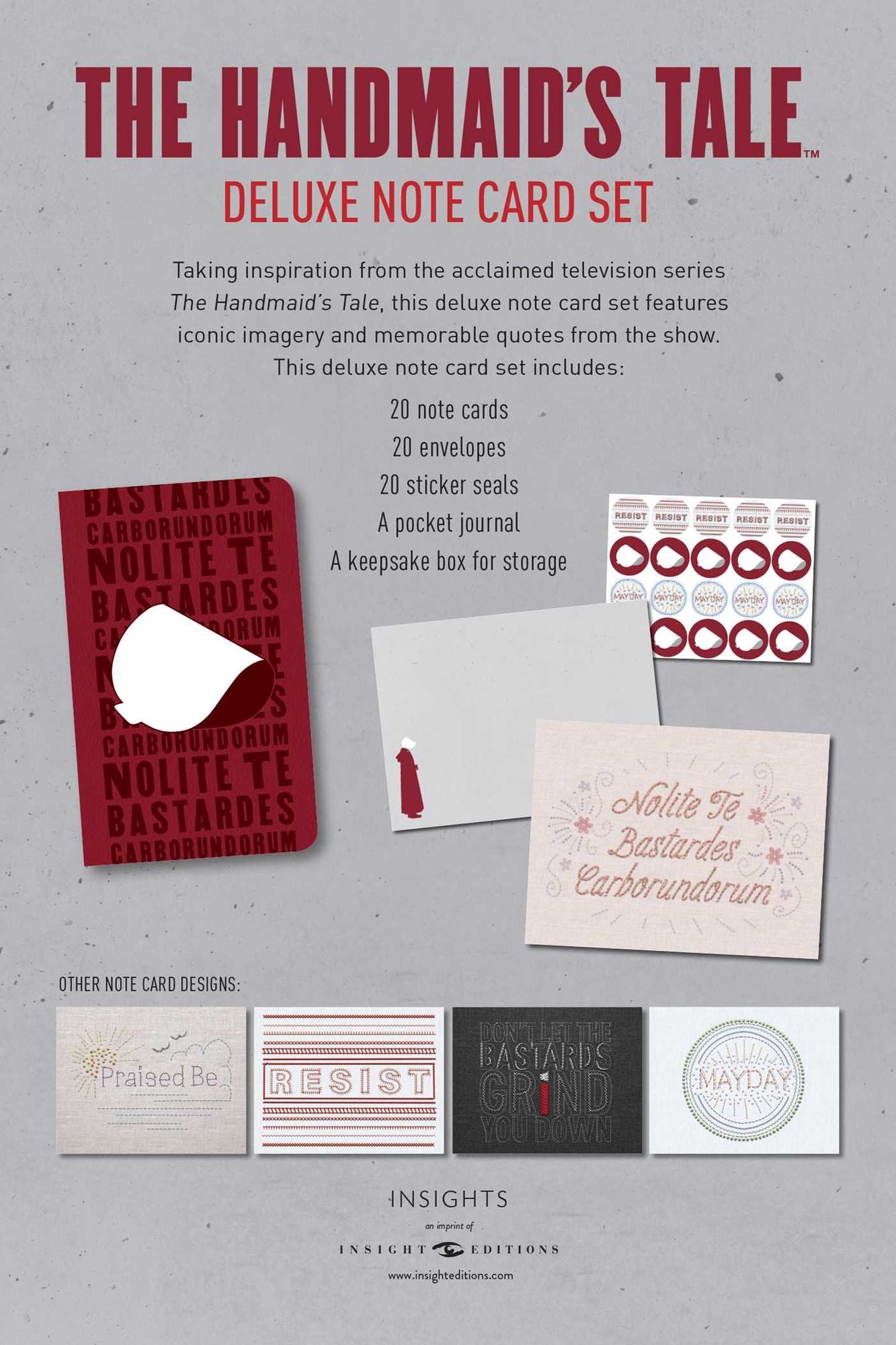 The Handmaid's Tale Deluxe Note Card Set (With Keepsake Book Box)