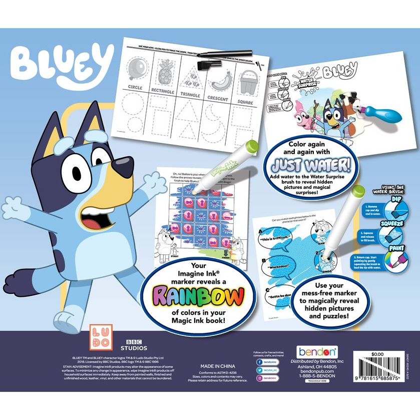 Bluey Imagine Ink 4-in-1 Activity Box Set