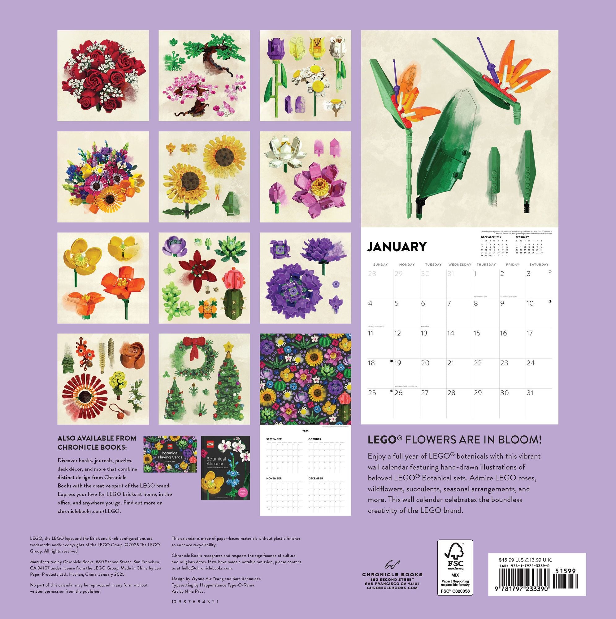 2026 LEGO Wall Calendar