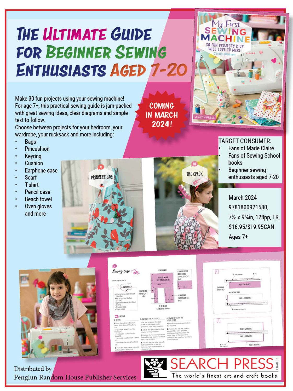 My First Sewing Machine: 30 fun projects kids will love to make
