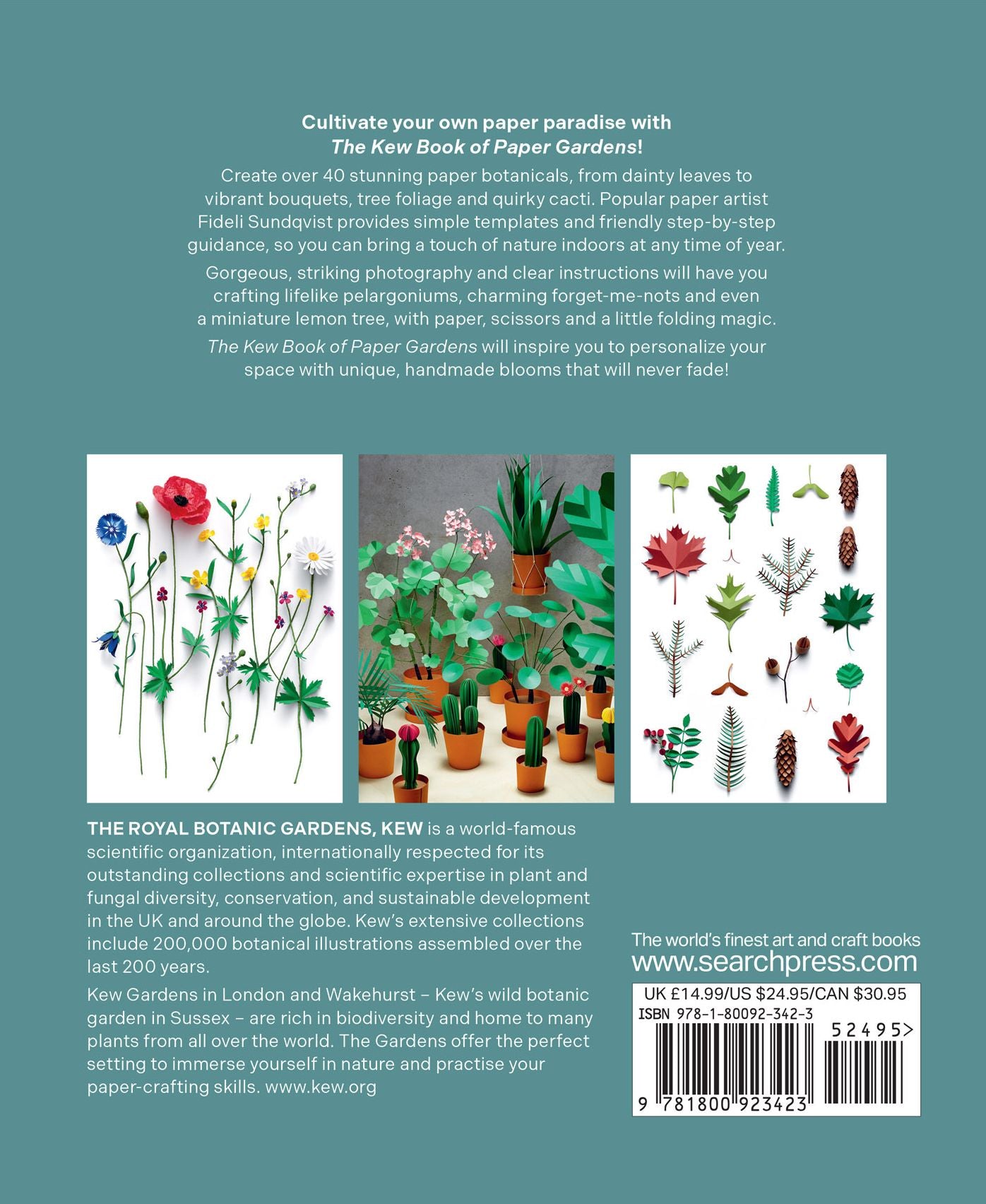 Kew Book of Paper Gardens, The: 50 botanical paper projects to make