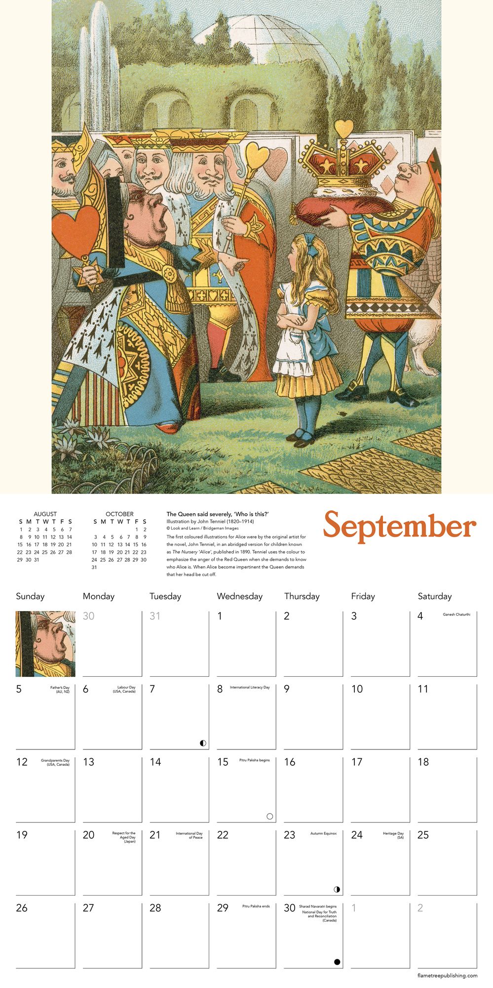 2027 Alice's Adventures in Wonderland Wall Calendar