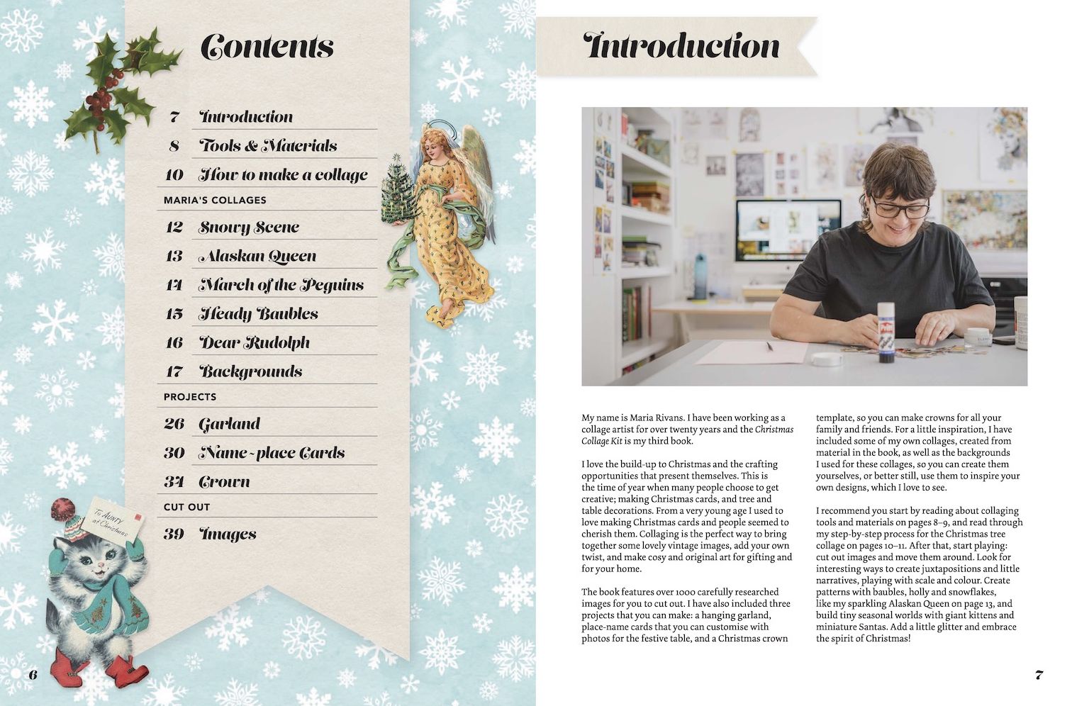 Cut Up This Book: Christmas Collage Kit
