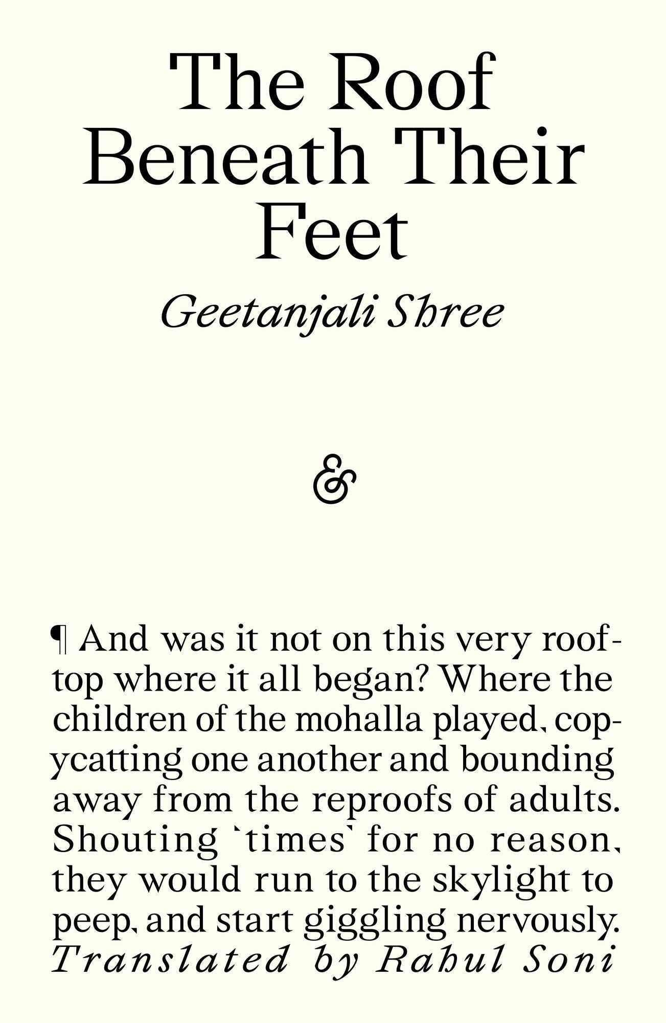 The Roof Beneath their Feet