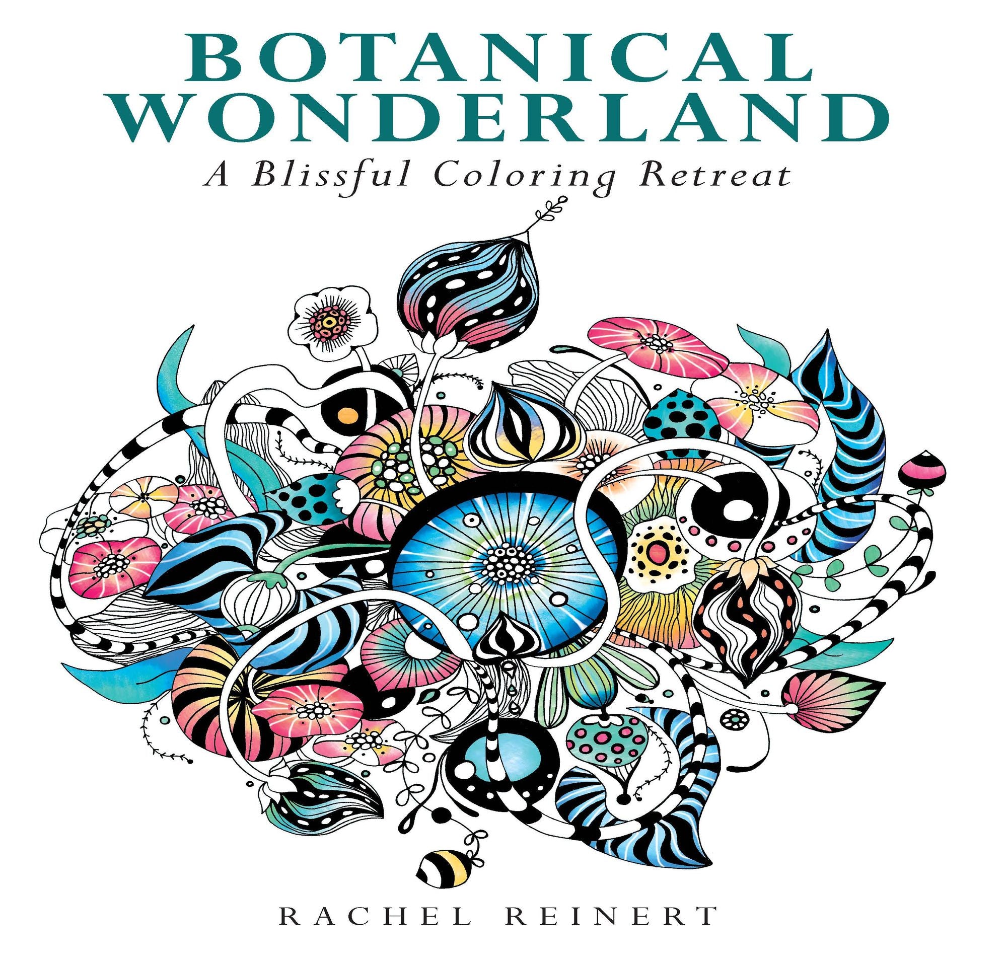 Botanical Wonderland: A Blissful Coloring Retreat - Calming Coloring Book of Cactus, Succulents, Coral, and Flowers for Adults