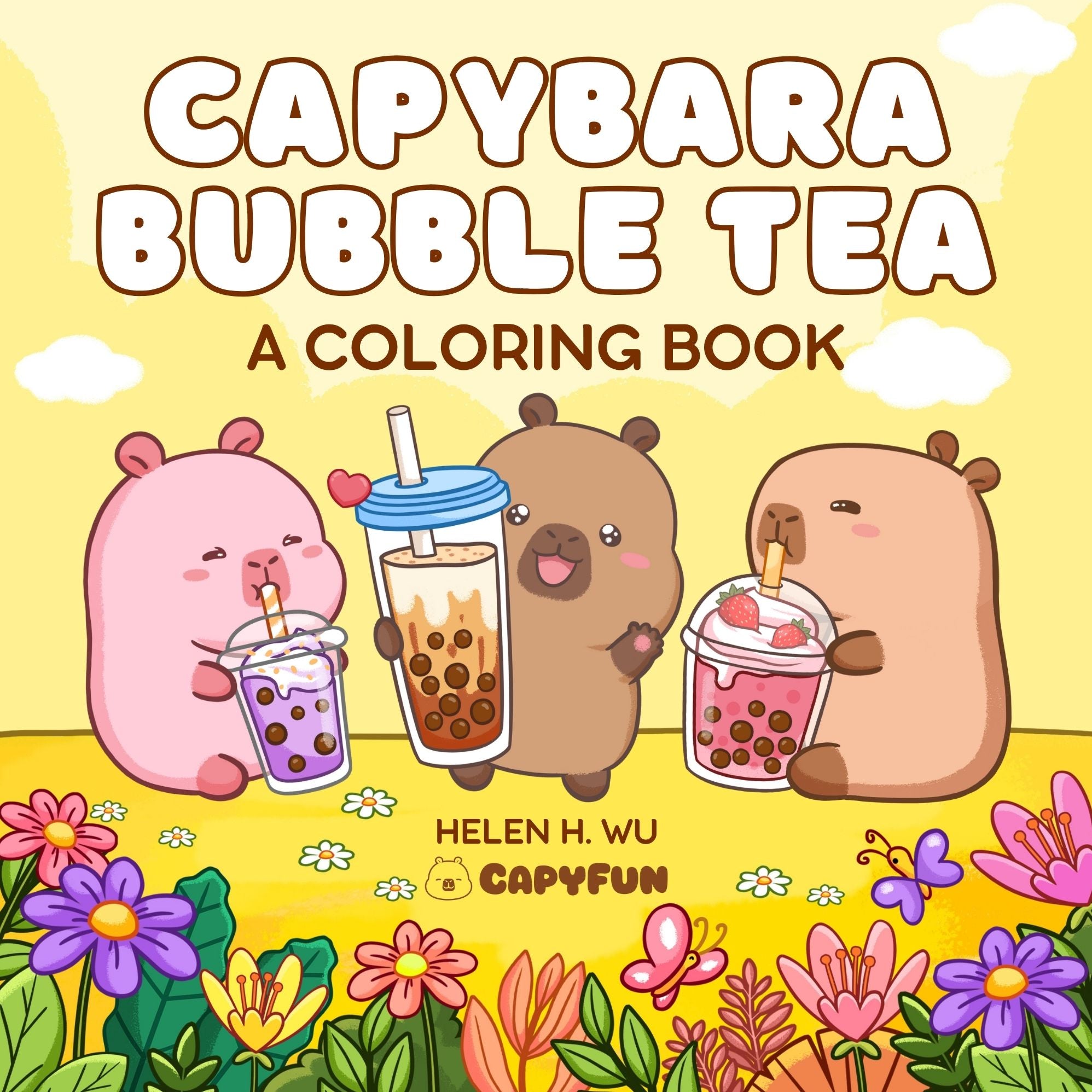 Capybara Bubble Tea: A Coloring Book