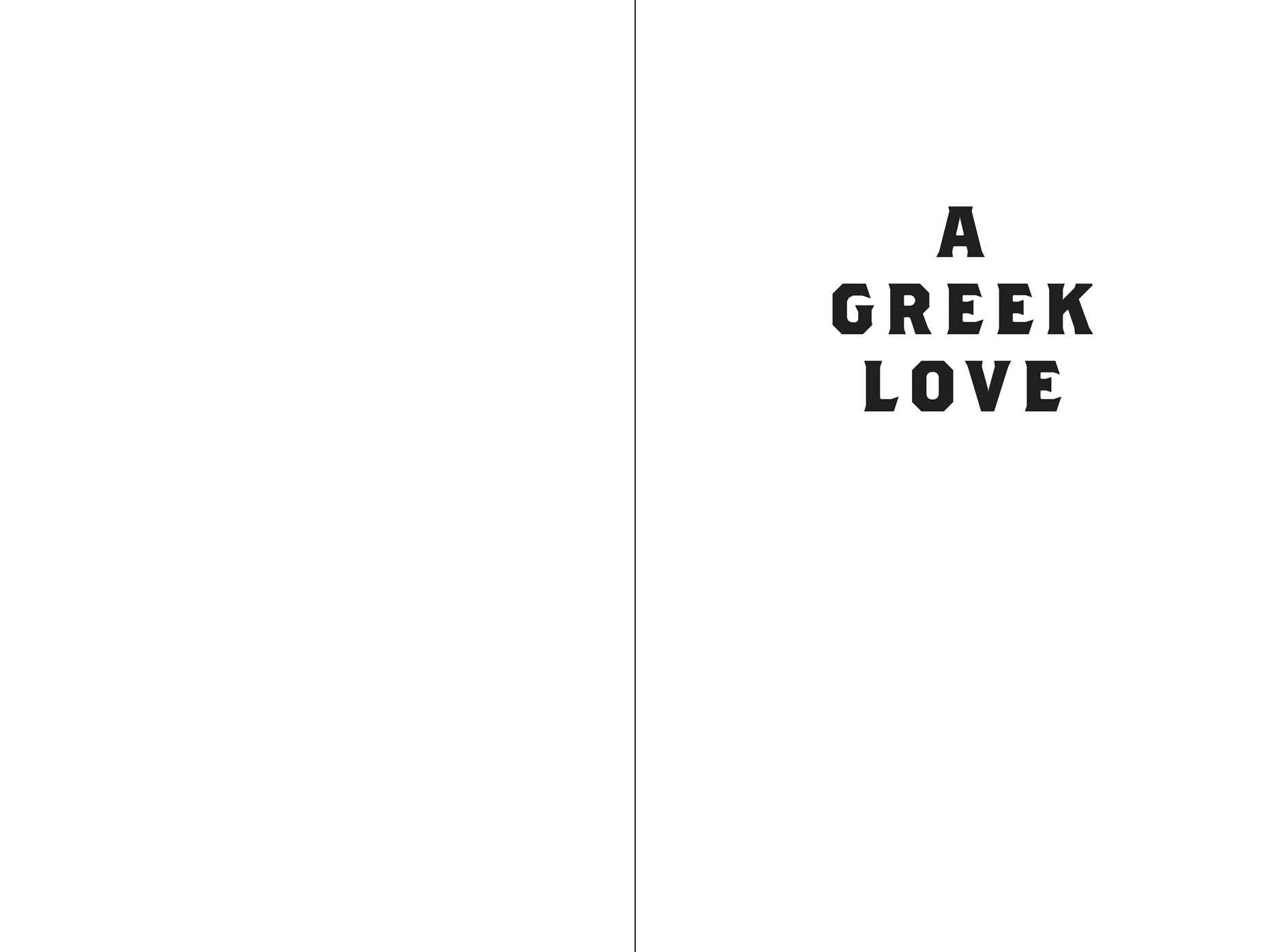 A Greek Love: A Novel of Cuba