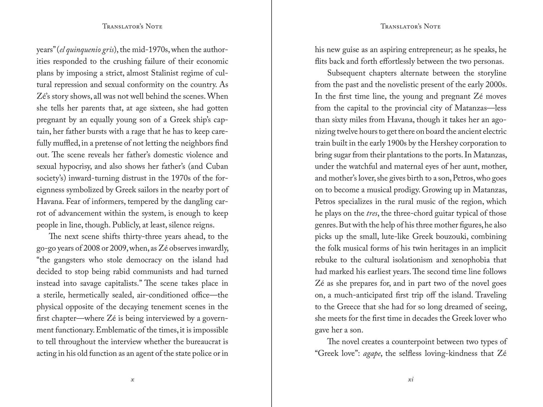 A Greek Love: A Novel of Cuba