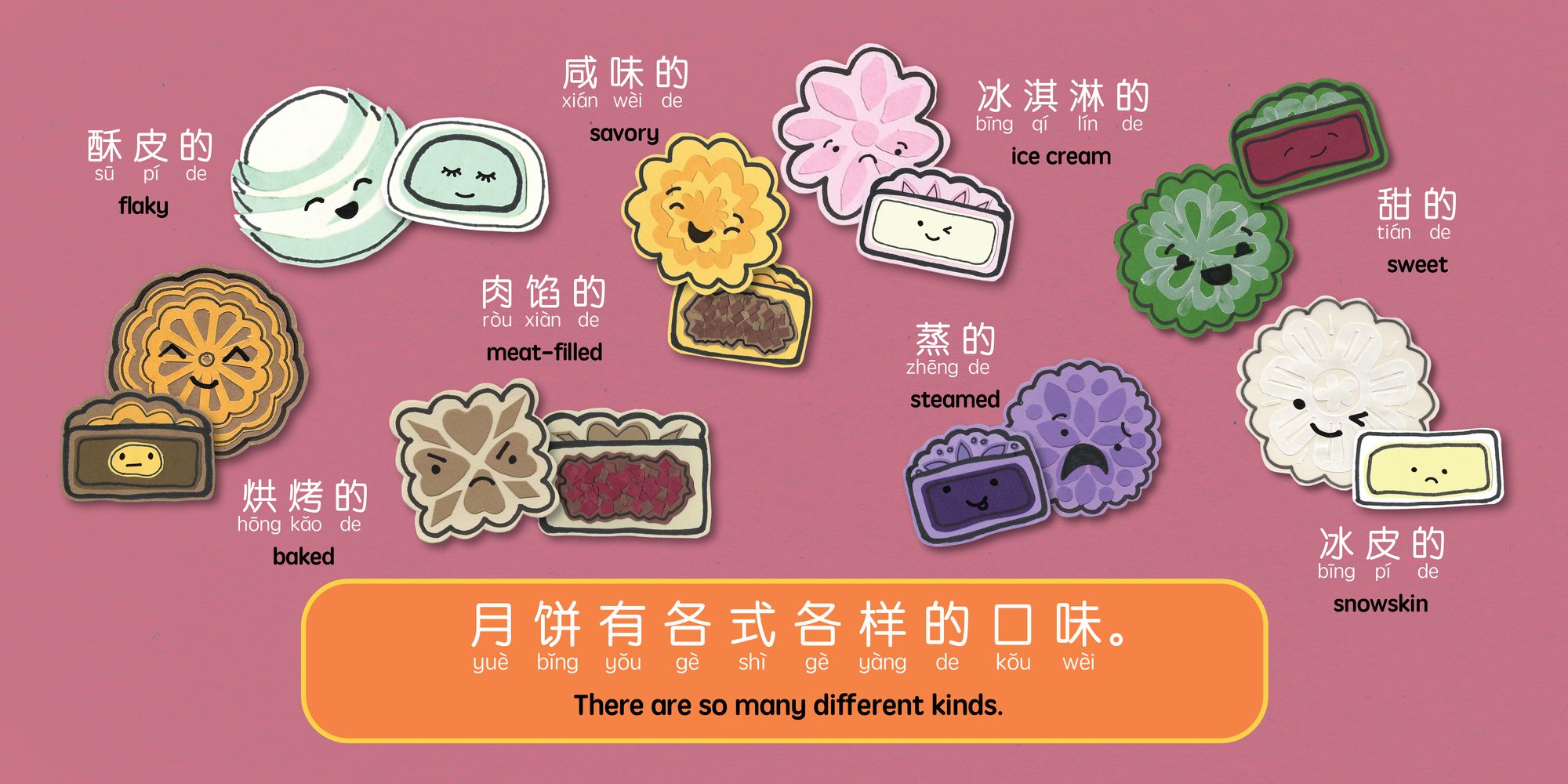 Mooncakes (Simplified Mandarin-English Version): A Bilingual Book in English and Mandarin with Simplified Characters and Pinyin