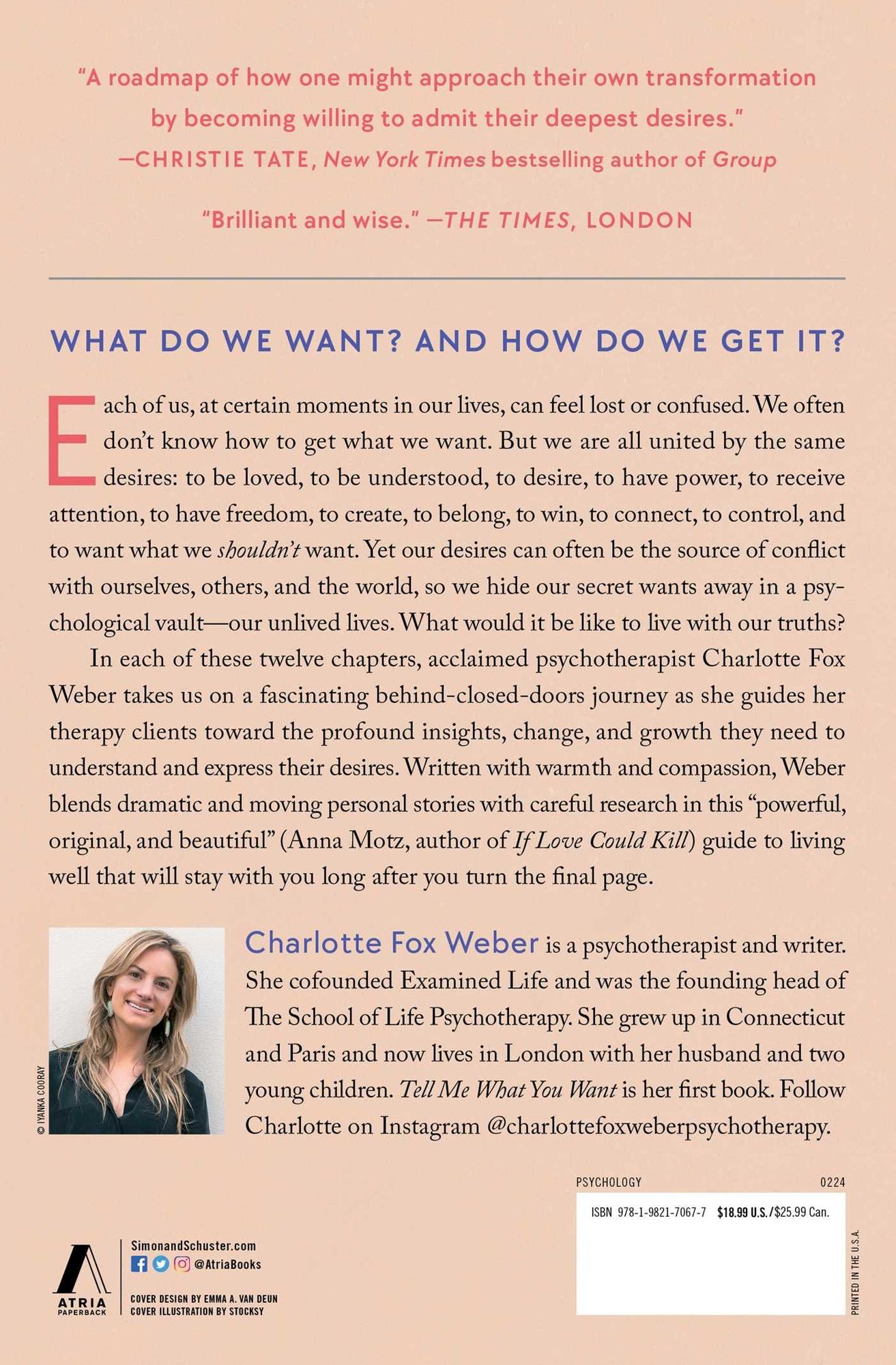 Tell Me What You Want: A Therapist and Her Clients Explore Our 12 Deepest Desires