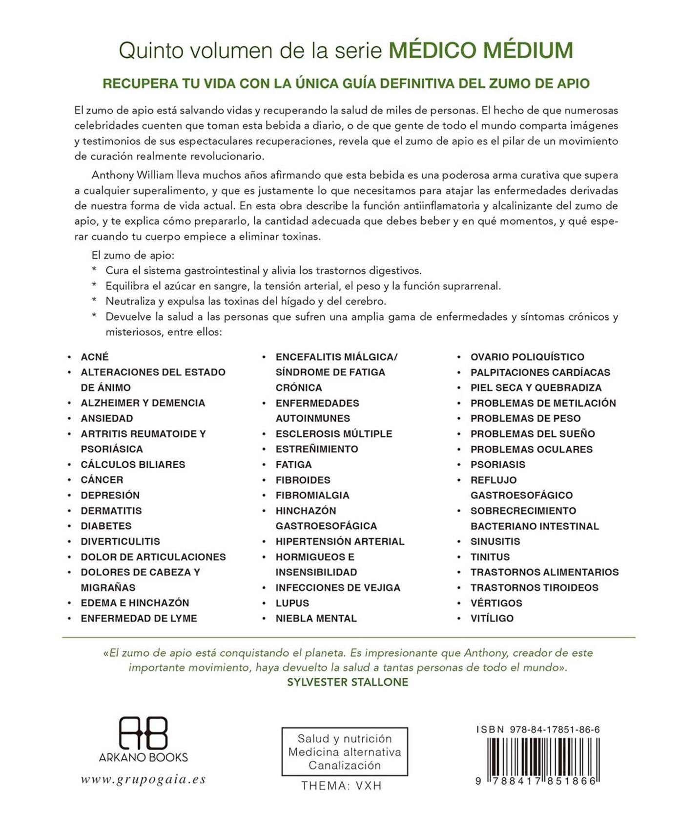 M dico m dium, zumo de apio: La medicina m s poderosa de nuestro tiempo. Sana a millones en todo el mundo