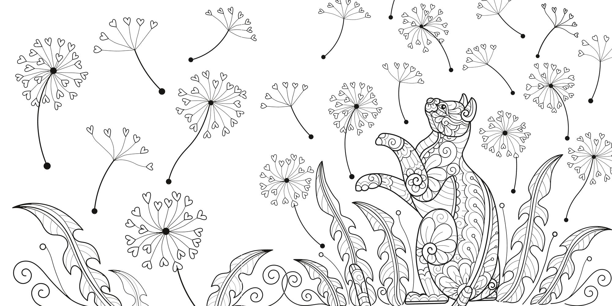 Relaxing Cats Coloring Book