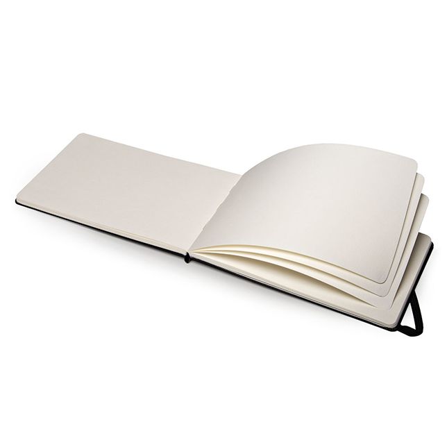 Moleskine Art Plus Watercolor Album, Large, Black, Hard Cover (5 x 8.25)