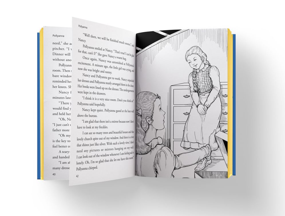 Pollyanna : Illustrated Abridged Children Classic English Novel with Review Questions (Hardback)