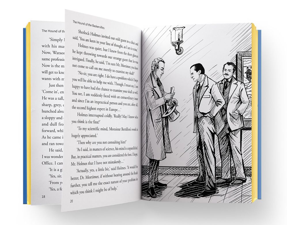 Illustrated Classics - The Hound of the Baskervilles: Abridged Novels With Review Questions (Hardback)