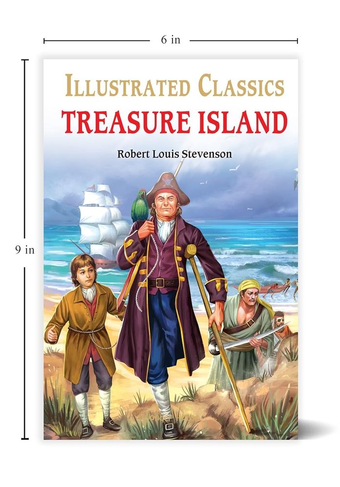 Treasure Island : llustrated Abridged Children Classic English Novel with Review Questions (Hardback